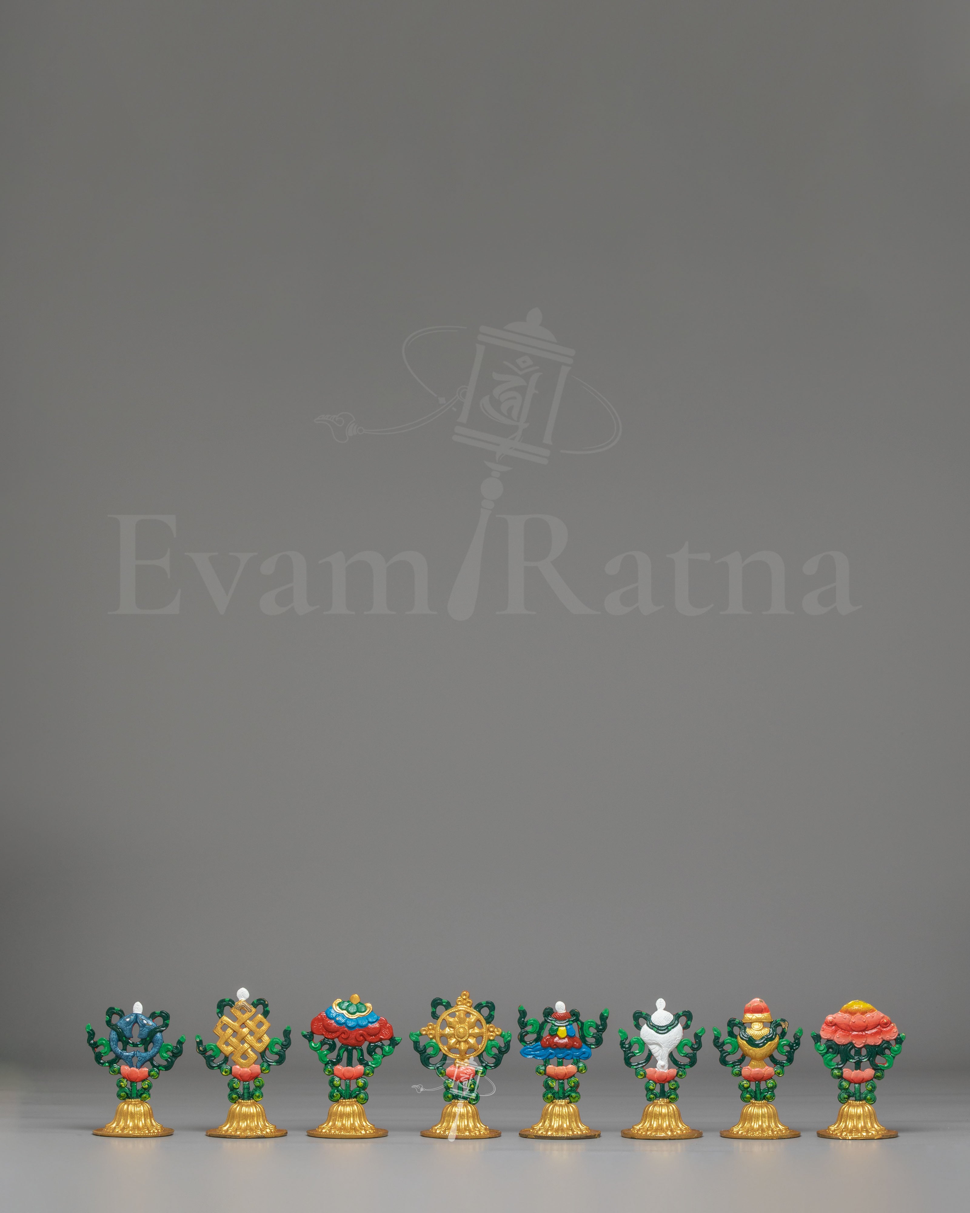 Sacred Ashtamangala Symbols Set