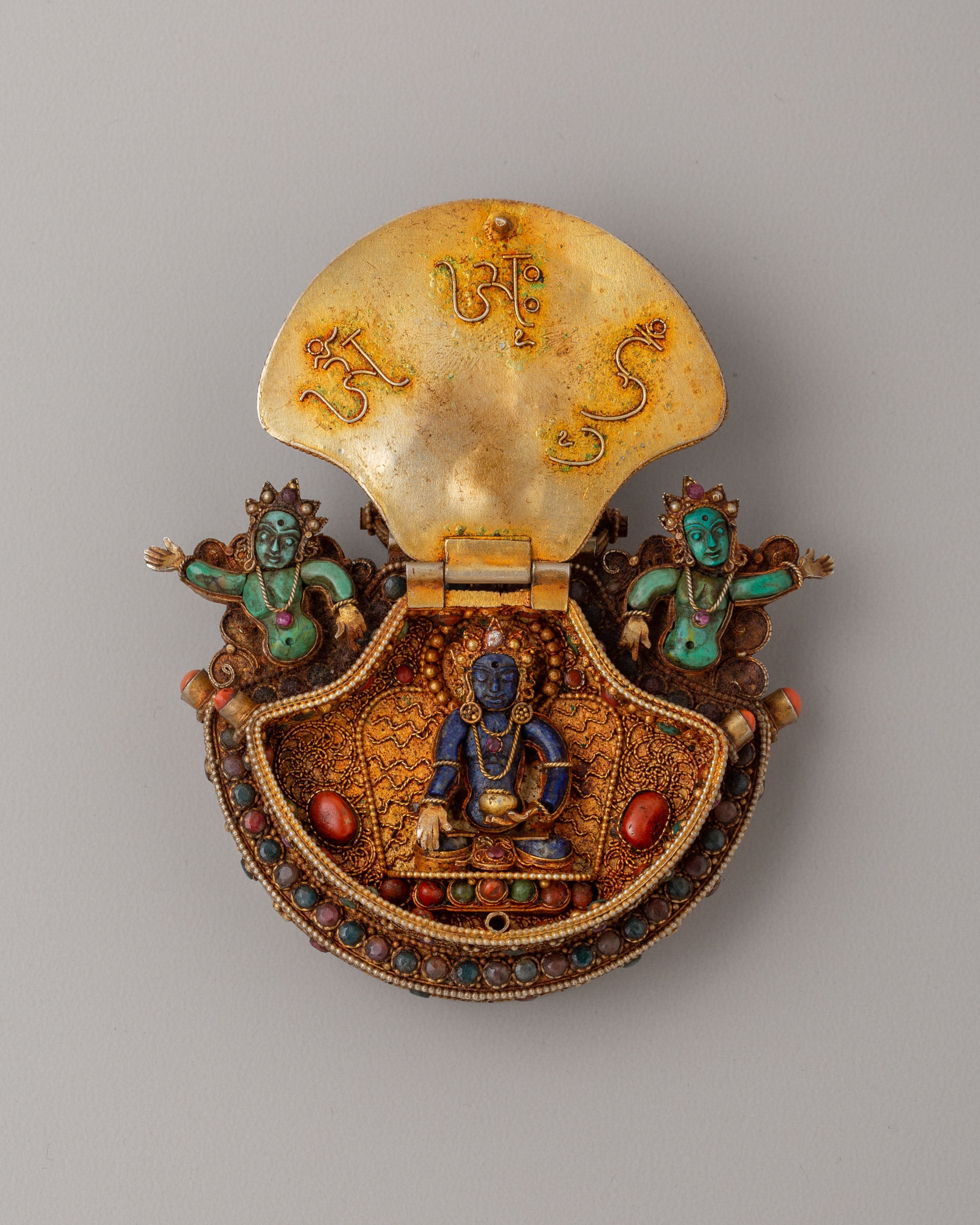 Manjushri Deity Ghau Box Locket | Symbol of Wisdom