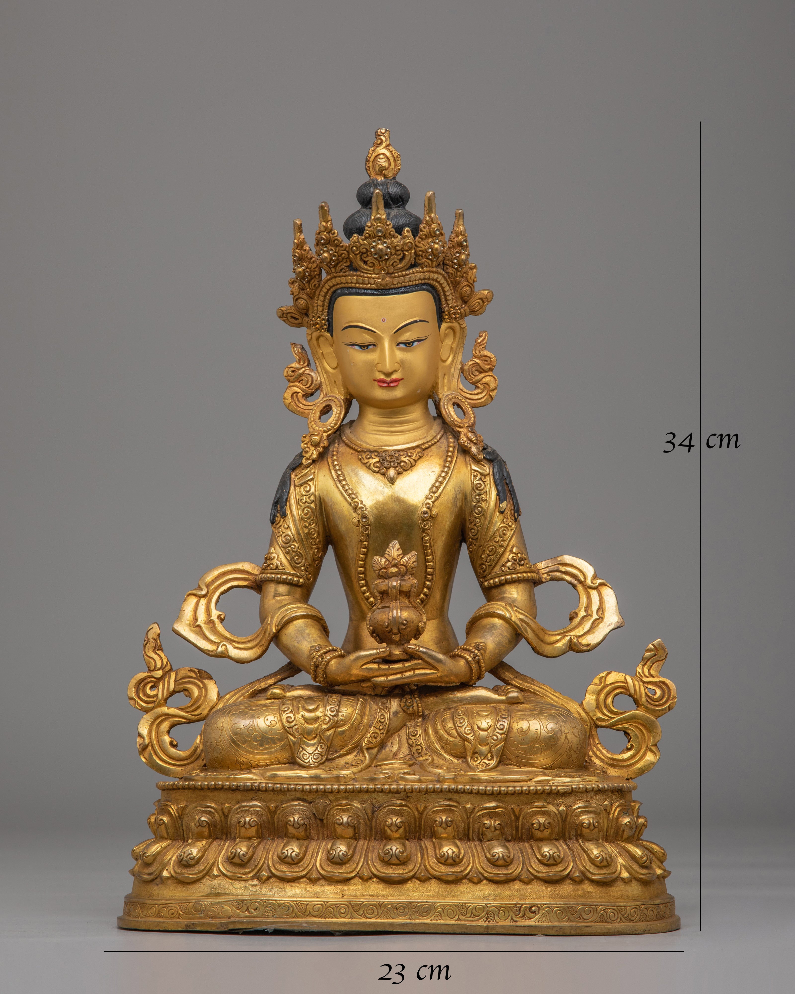 Handmade Amitayus Buddha Statue | Symbol of Longevity and Spiritual Wisdom