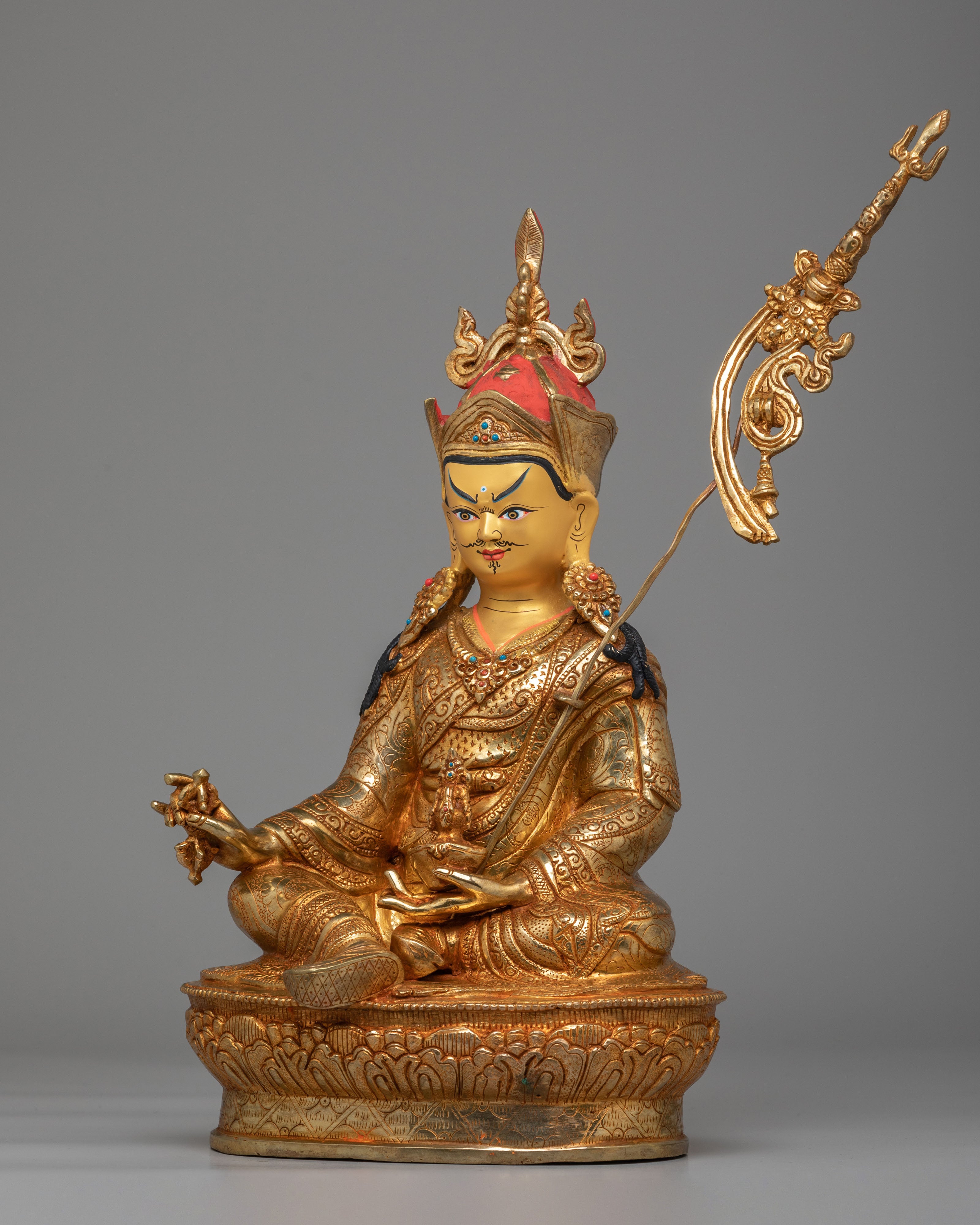 Ceremonial Padmasambhava Altar Statue | Tibetan Guru Rinpoche