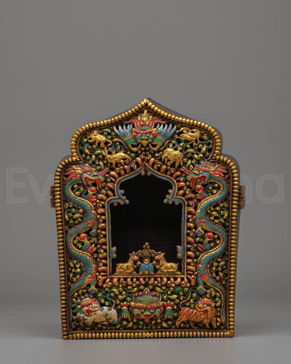 Handcrafted Ghau Box for Buddhist Ritual | Meditation Box