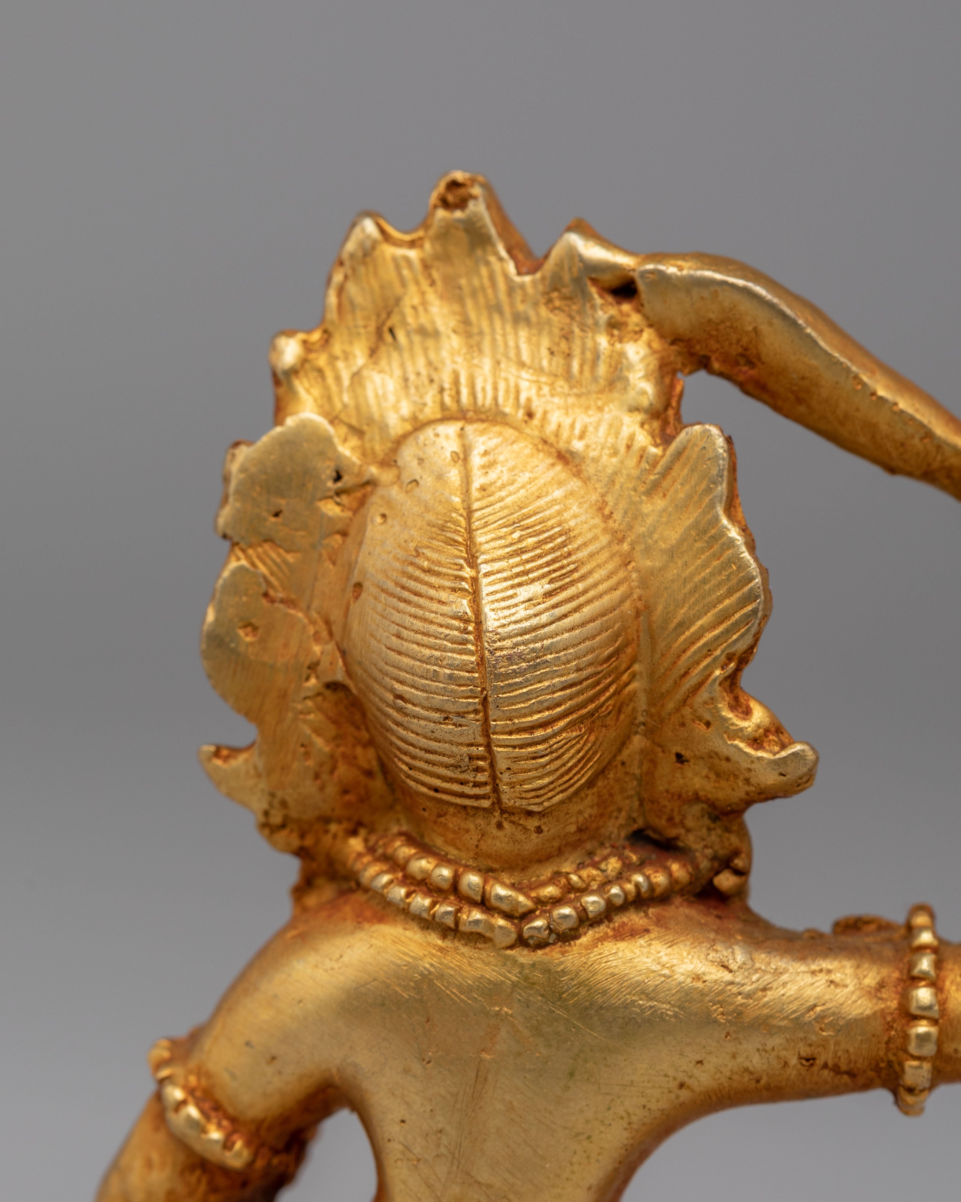Sacred Achala Statue | Gold Plated Copper Protector