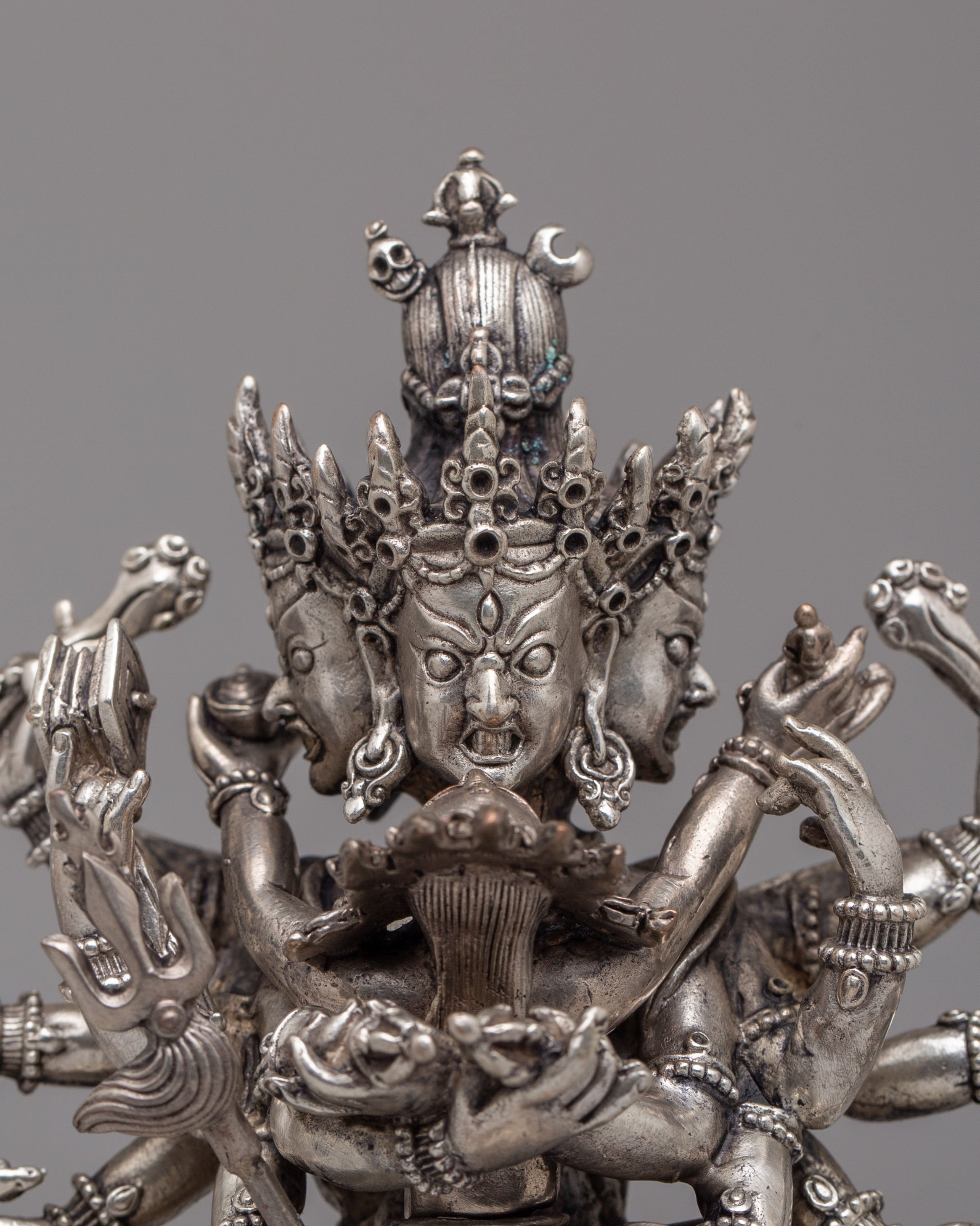 Vajrayana Chakrasamvara With Consort Statue | Tibetan Buddhist Art