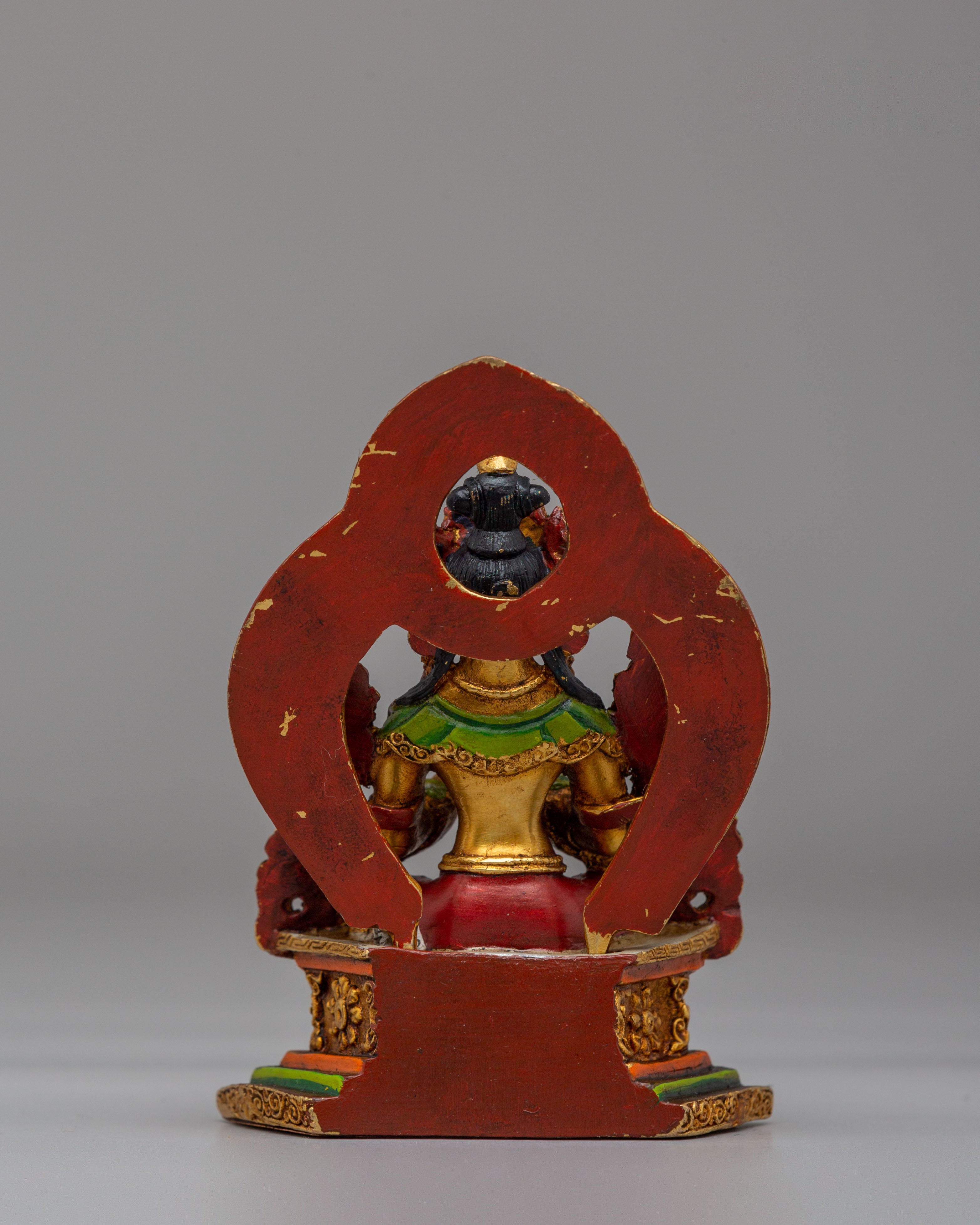 Spiritual Maitreya Buddha Deity Statue | Handmade Copper Sculpture with 24K Gold Plating