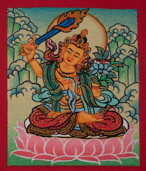 Manjushri Thangka For Locket 