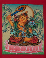 Manjushri Thangka For Locket 