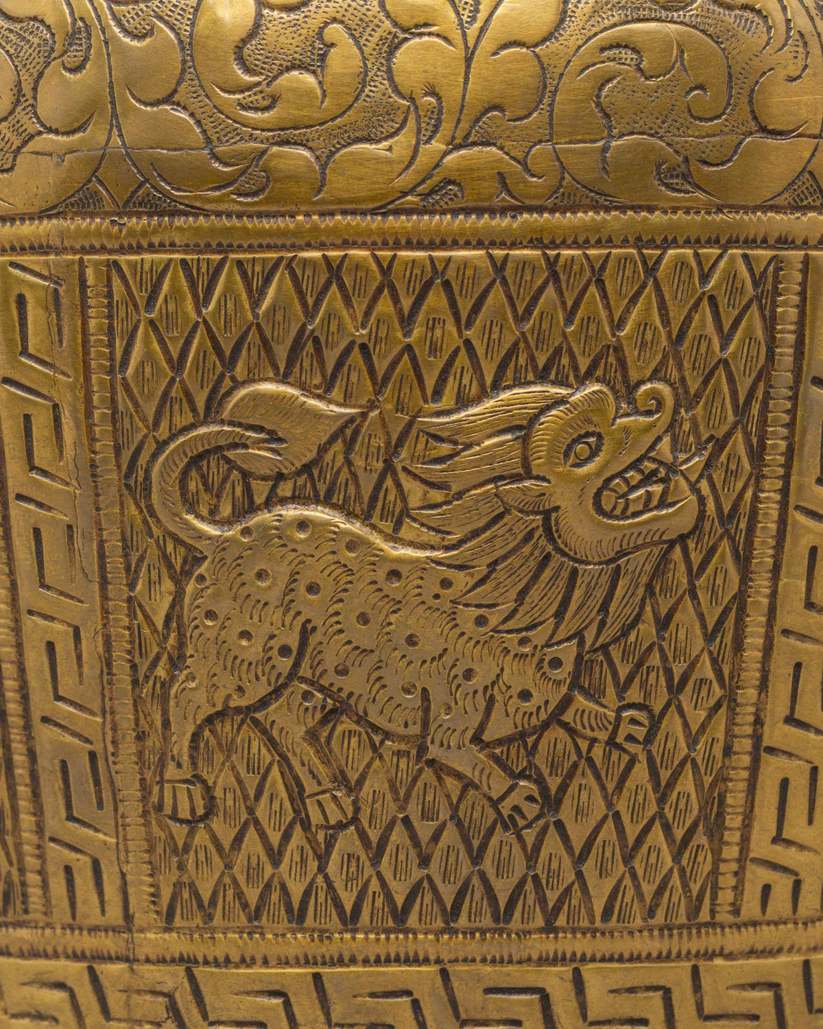 Decorative Himalayan Vase | Handcrafted Brass Tibetan Vessel