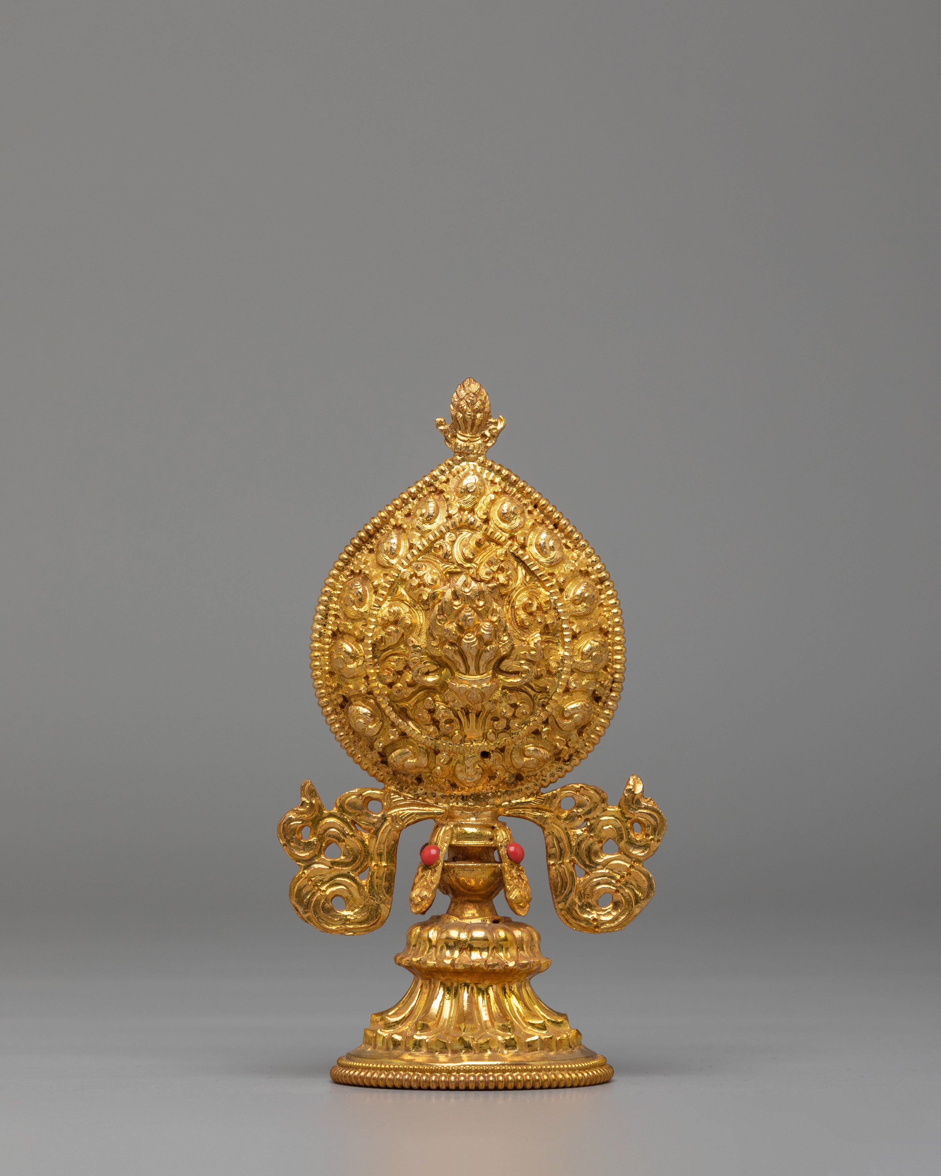 Chakravartin Possession Buddhist Symbol | Gold Plated Copper Chakravartin Set
