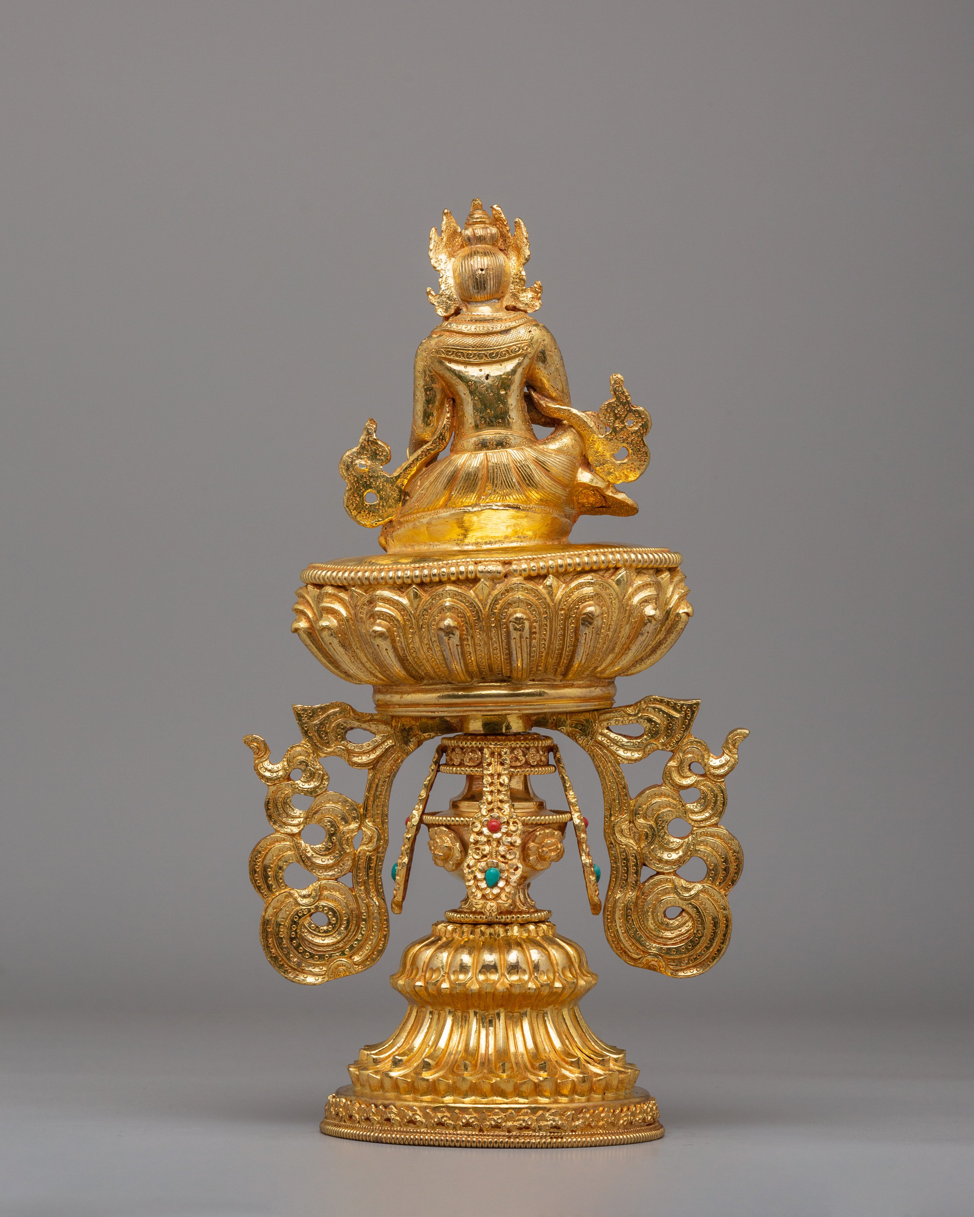 Handcrafted Chakravartin Possessions Sculpture | Sacred Buddhist Artwork for Meditation