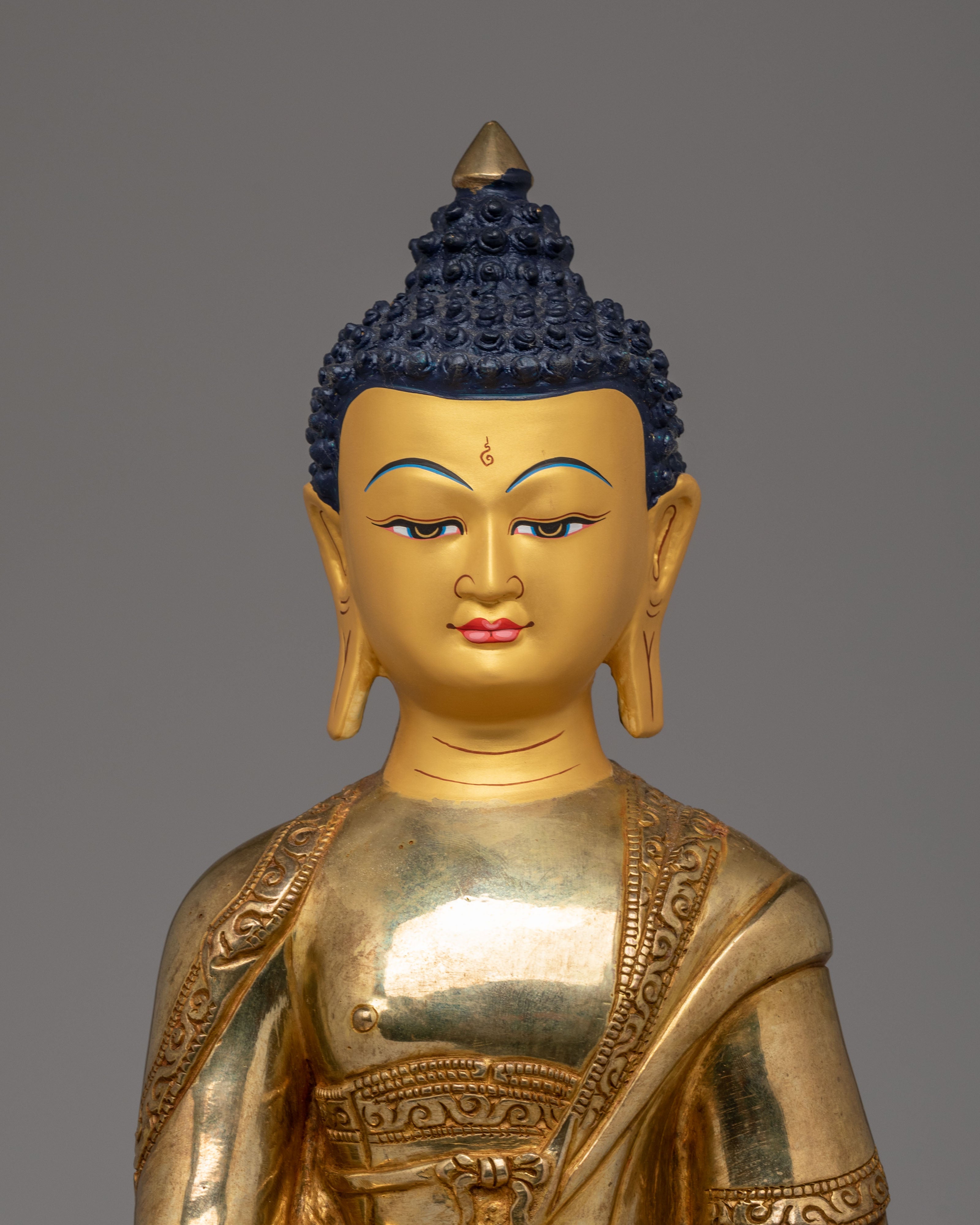 Shakyamuni Buddha Shrine Statue | Traditional Buddhist Artwork