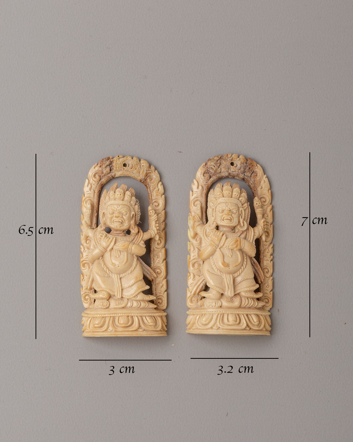 Handcrafted Mahakala Locket Set | Sacred Tibetan Amulet Jewelry