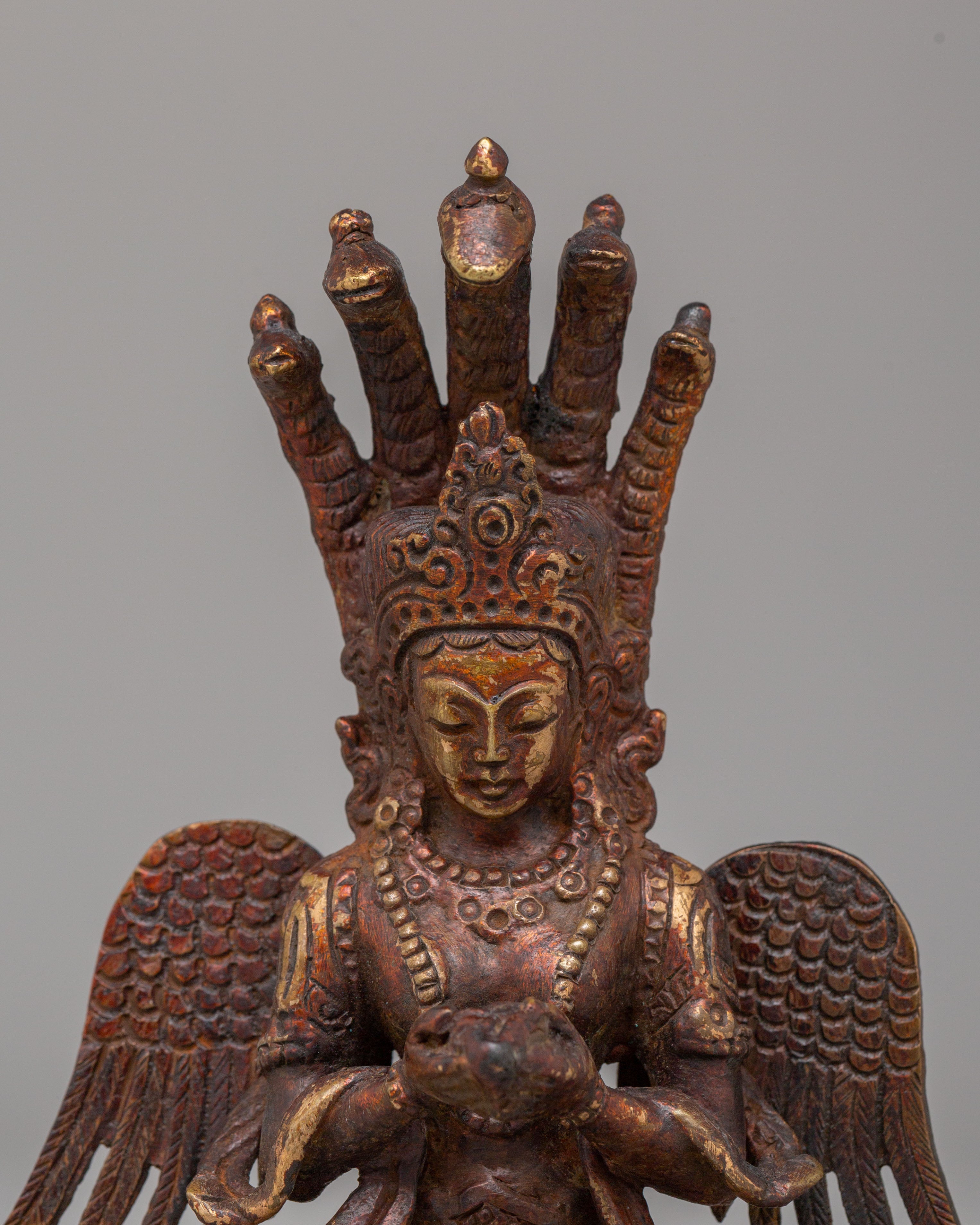 Handmade Nagkanya Statue for Protection | Guardian of the Underworld