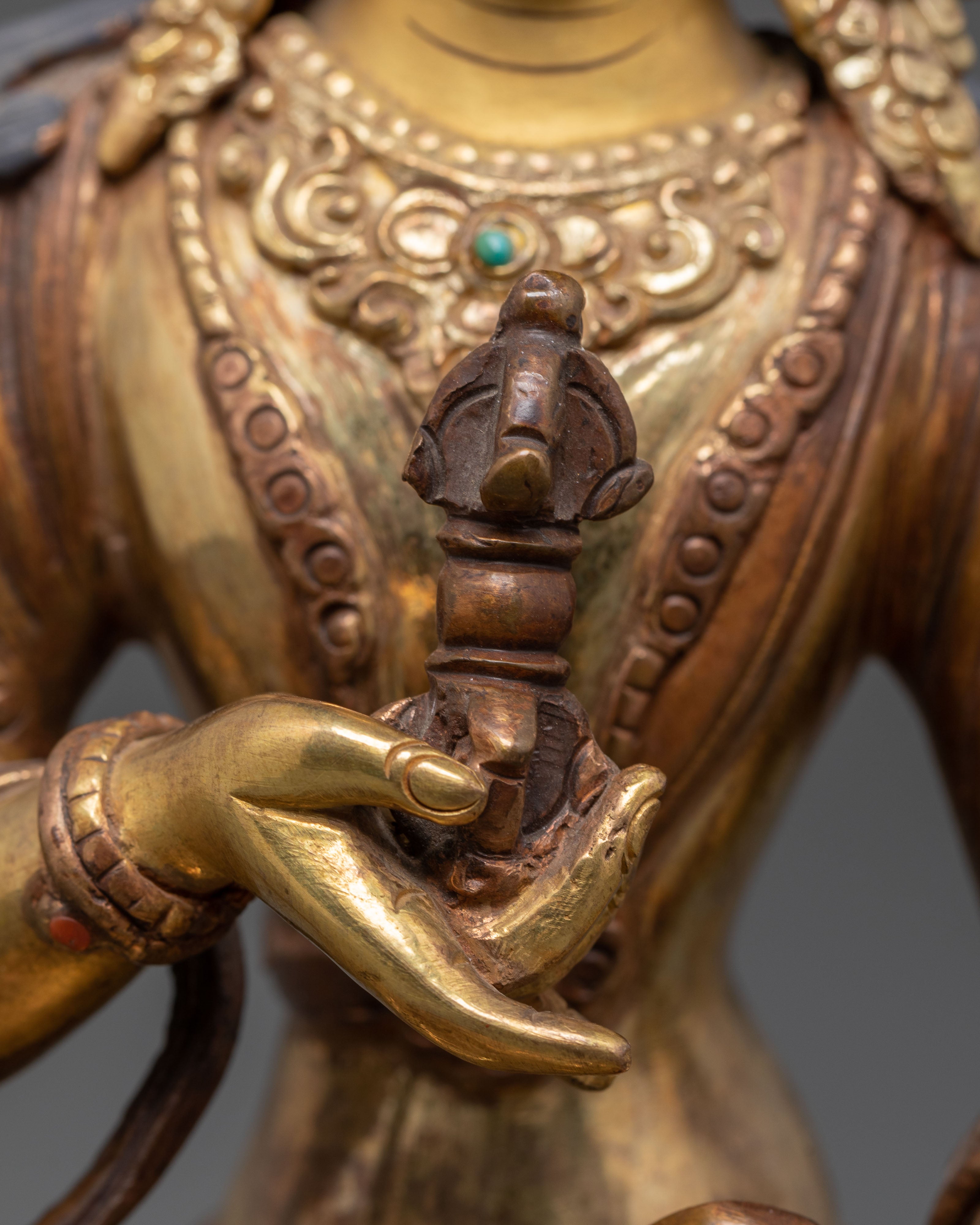 Tibetan Vajrasattva Purification Deity Statue | Vajrayana Art