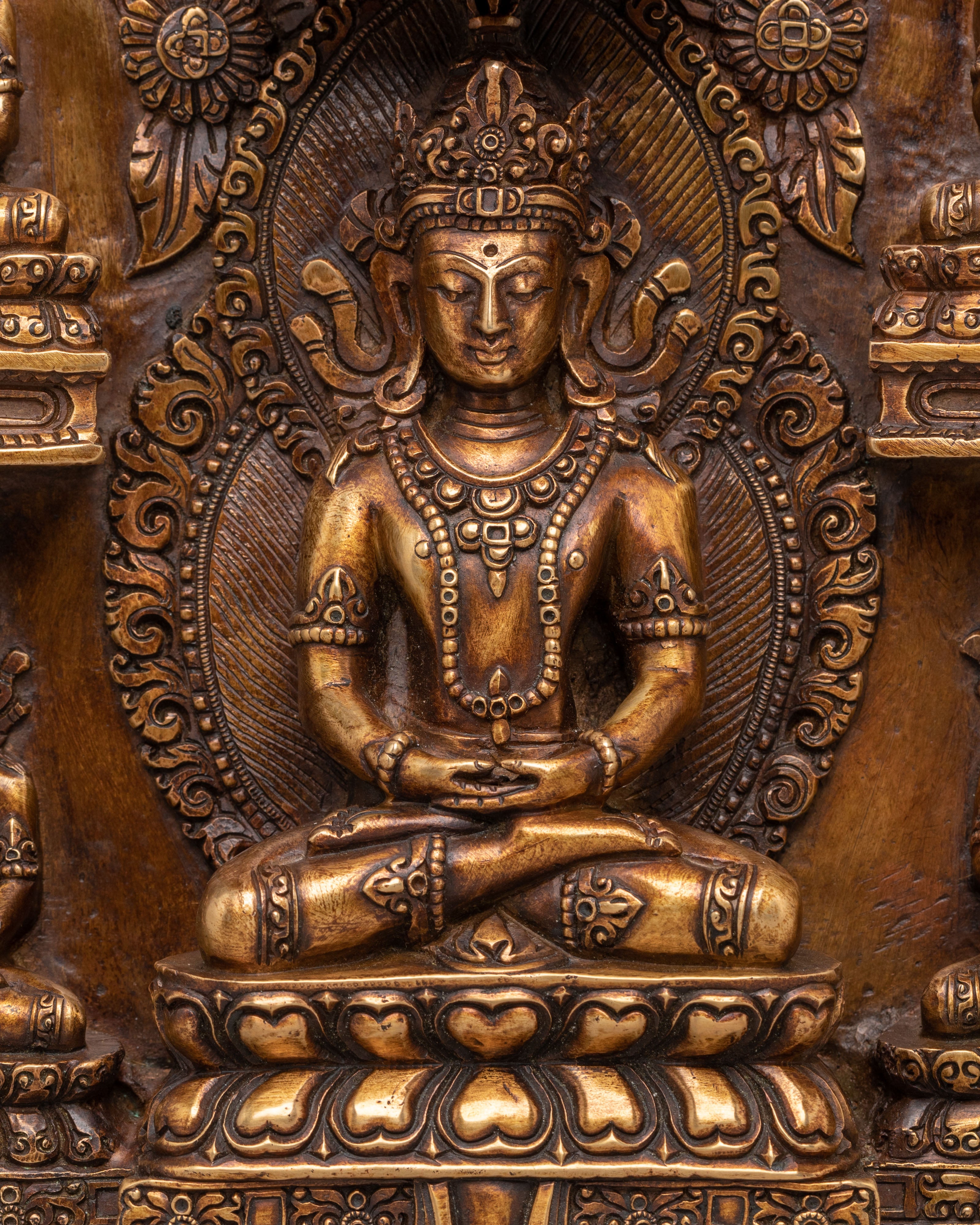 Carved Deity Wall Hanging | Sacred Artwork for Home Decor