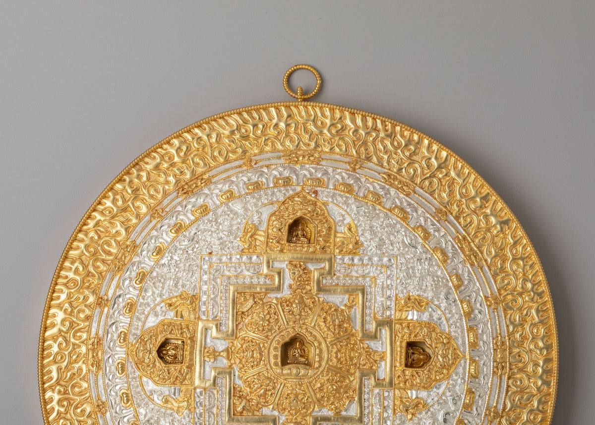 Pancha Buddha Mandala Wall Hanging | Spiritual Decor