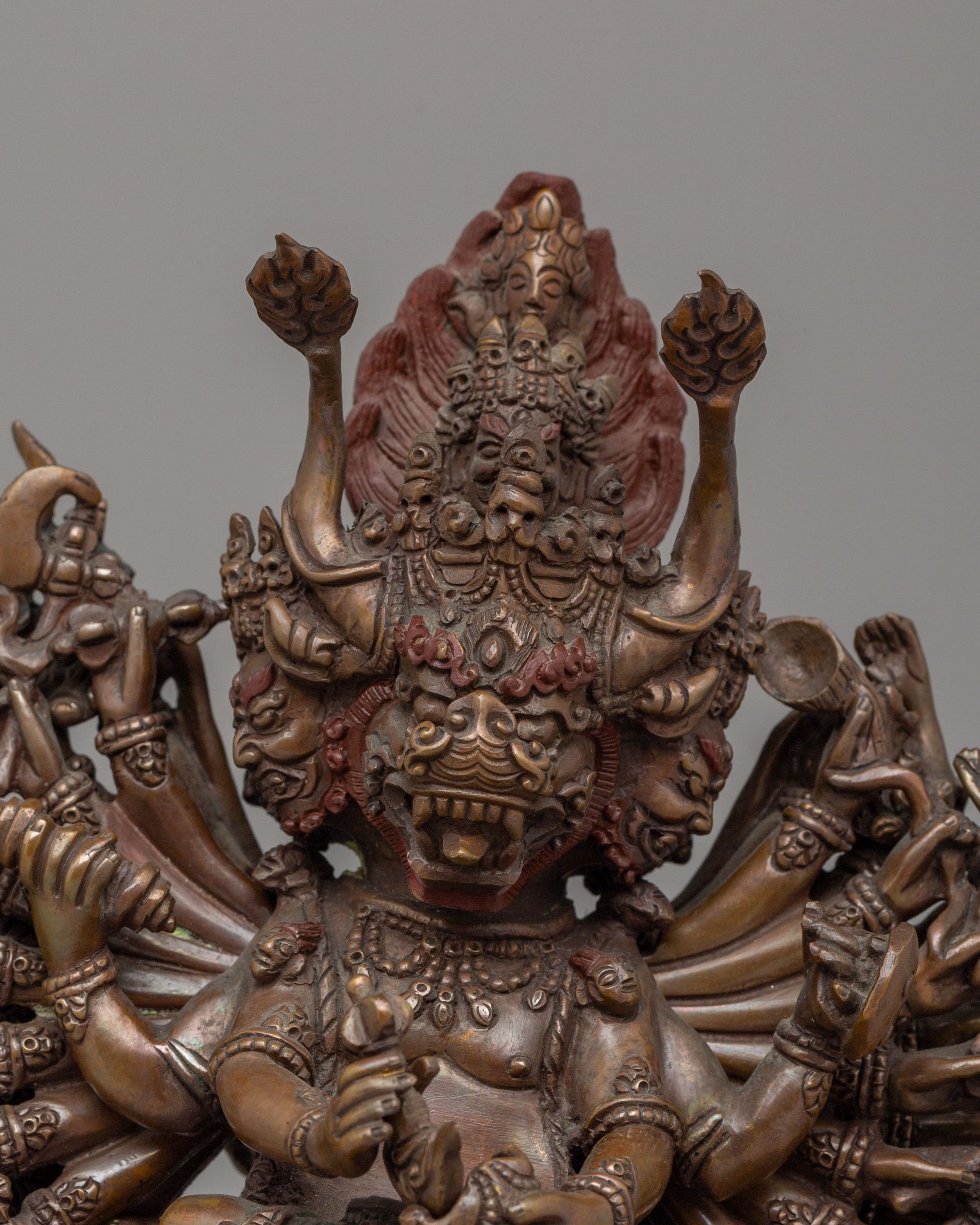 Spiritual Yamantaka Protective Deity Statue | Wrathful Deity Sculpture