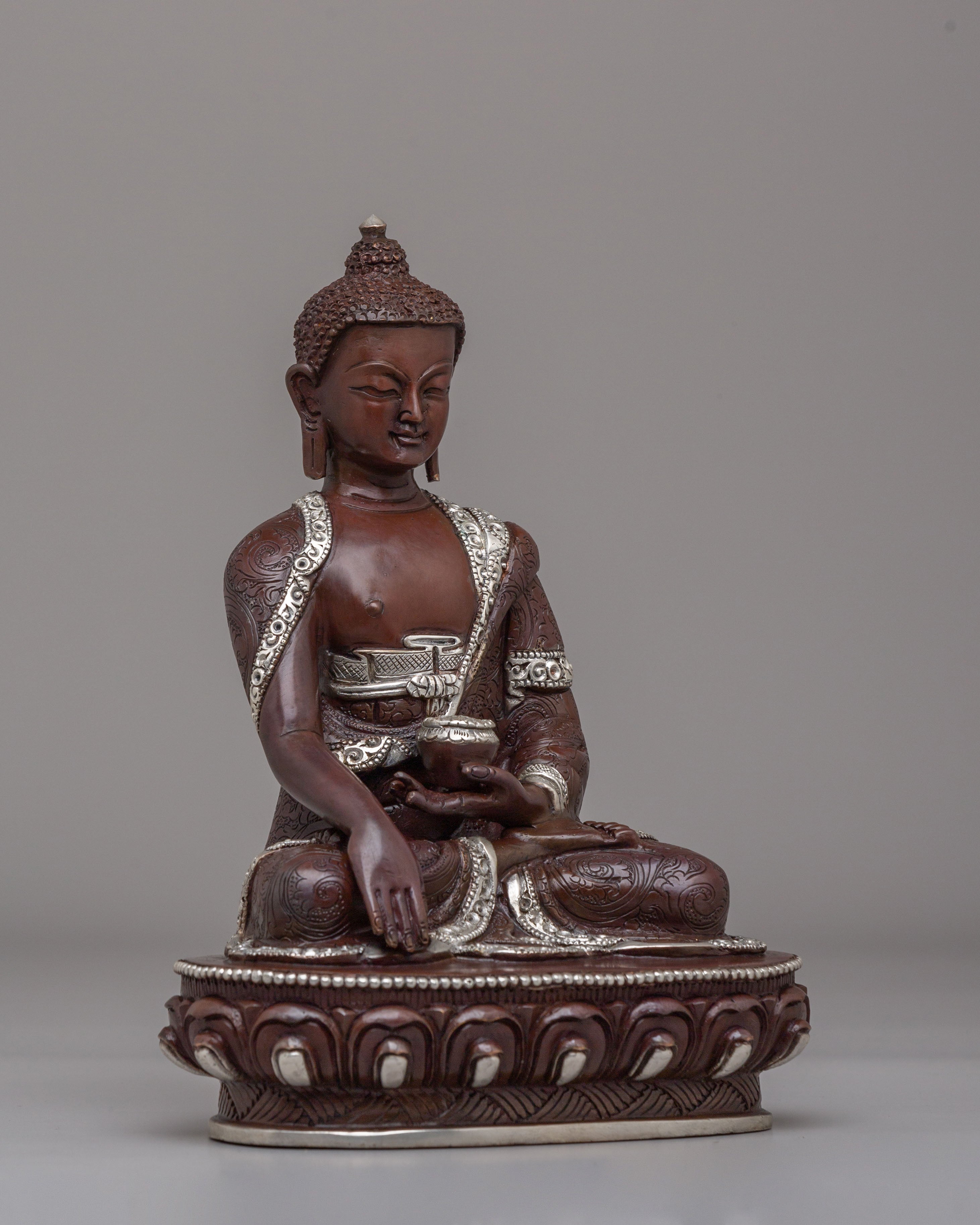 Dharma Guru Shakyamuni Buddha Statue | Tibetan Meditation Sculpture