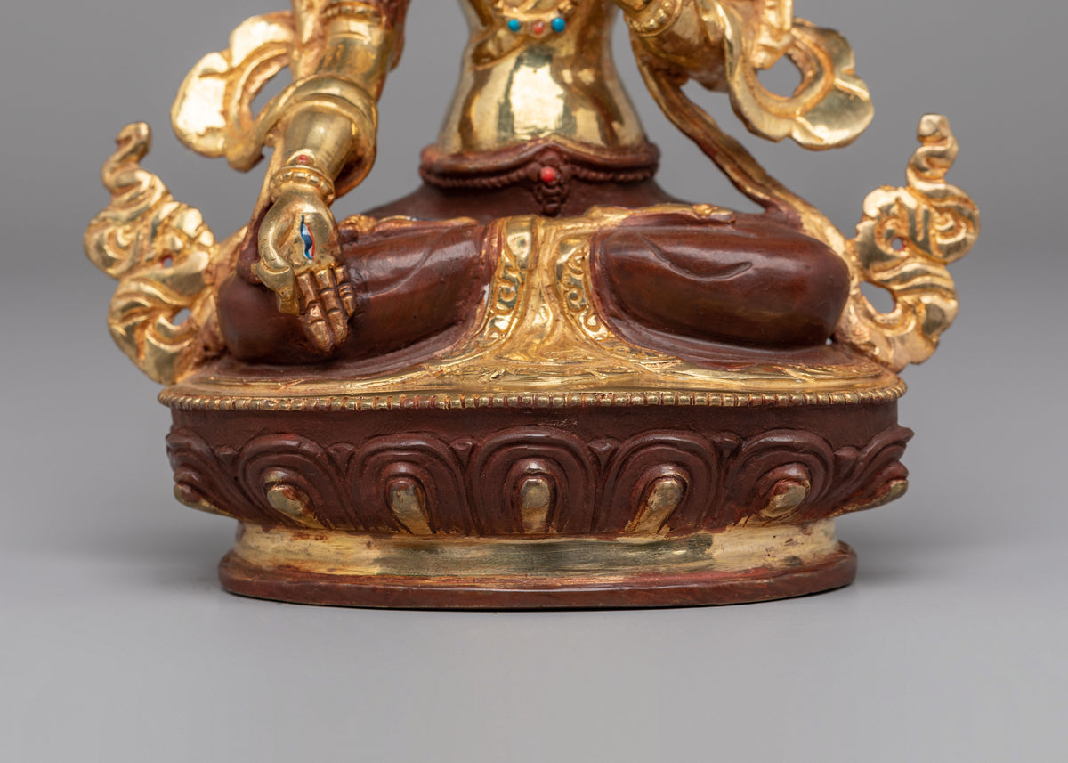 Buddhist White Tara Deity Statue | Traditional Artwork