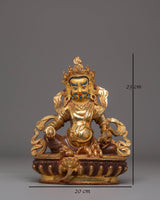 Handcrafted Copper Figurine of Dzambhala