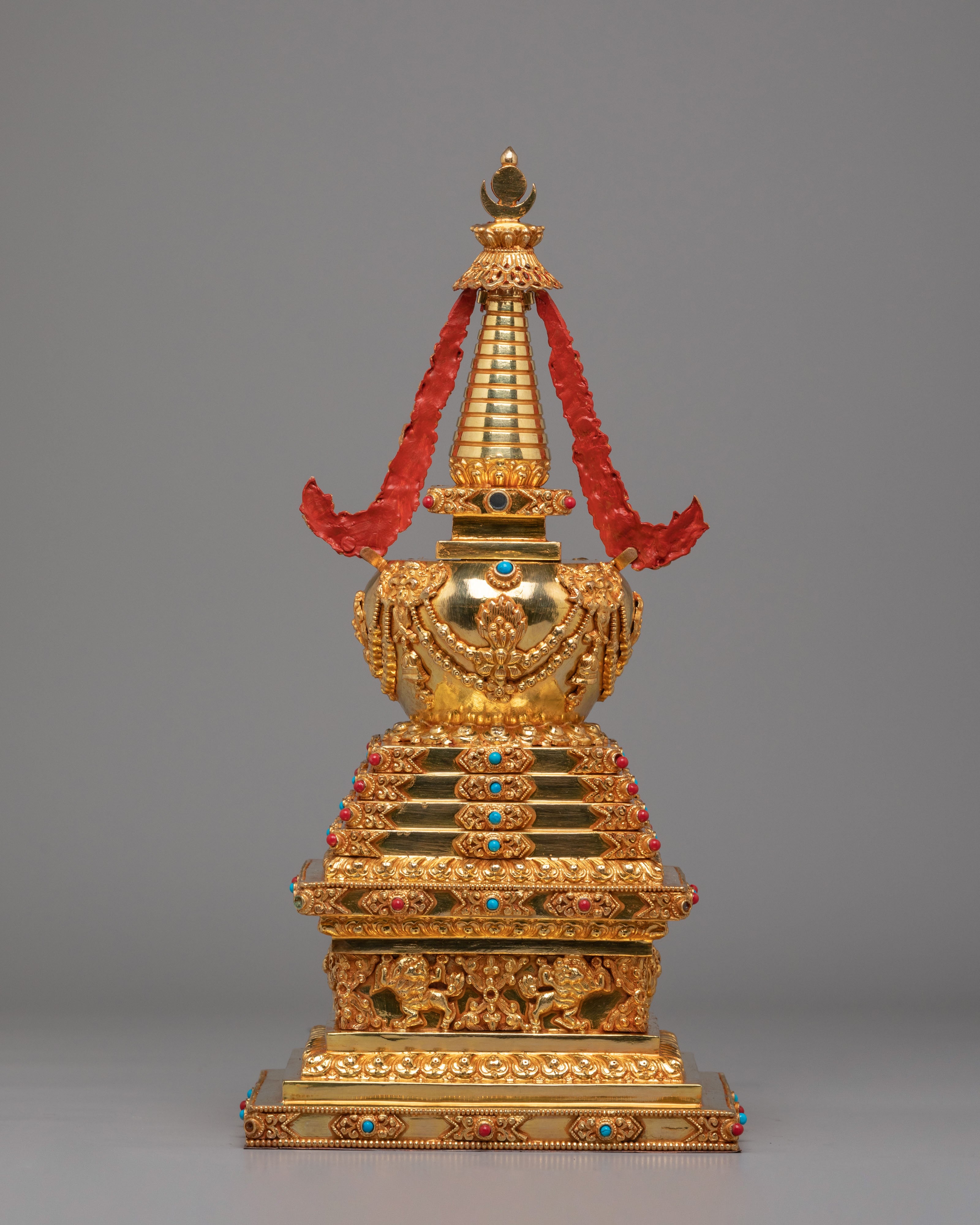 Handmade Enlightenment Ritual Stupa | Meditation Altar Decor