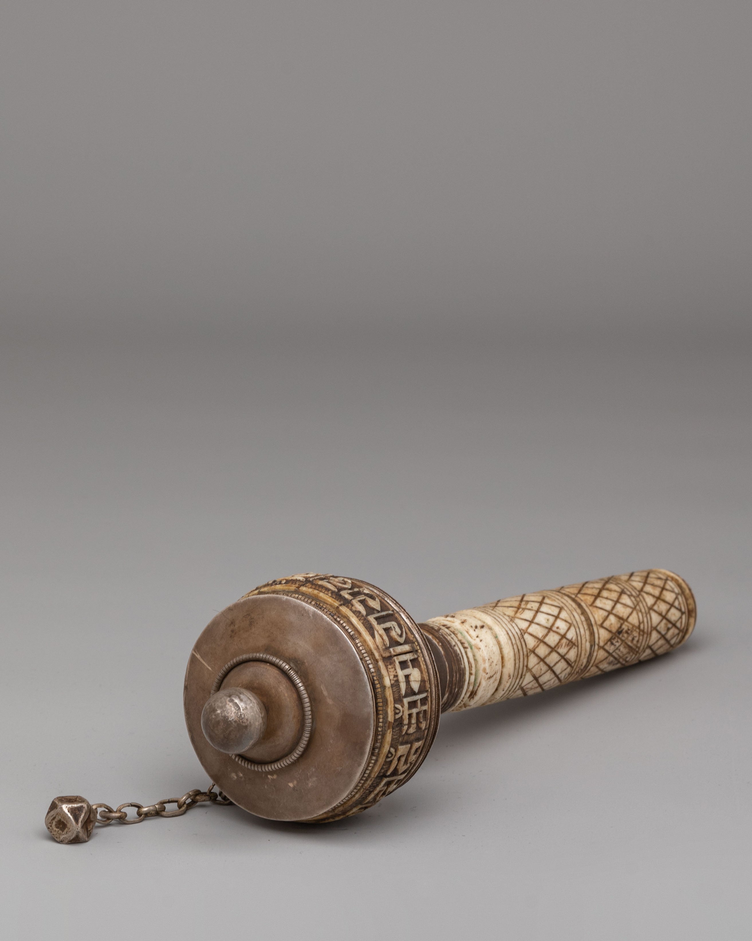 Prayer Wheel With Mantra For Altar | Handcrafted Meditation Tool