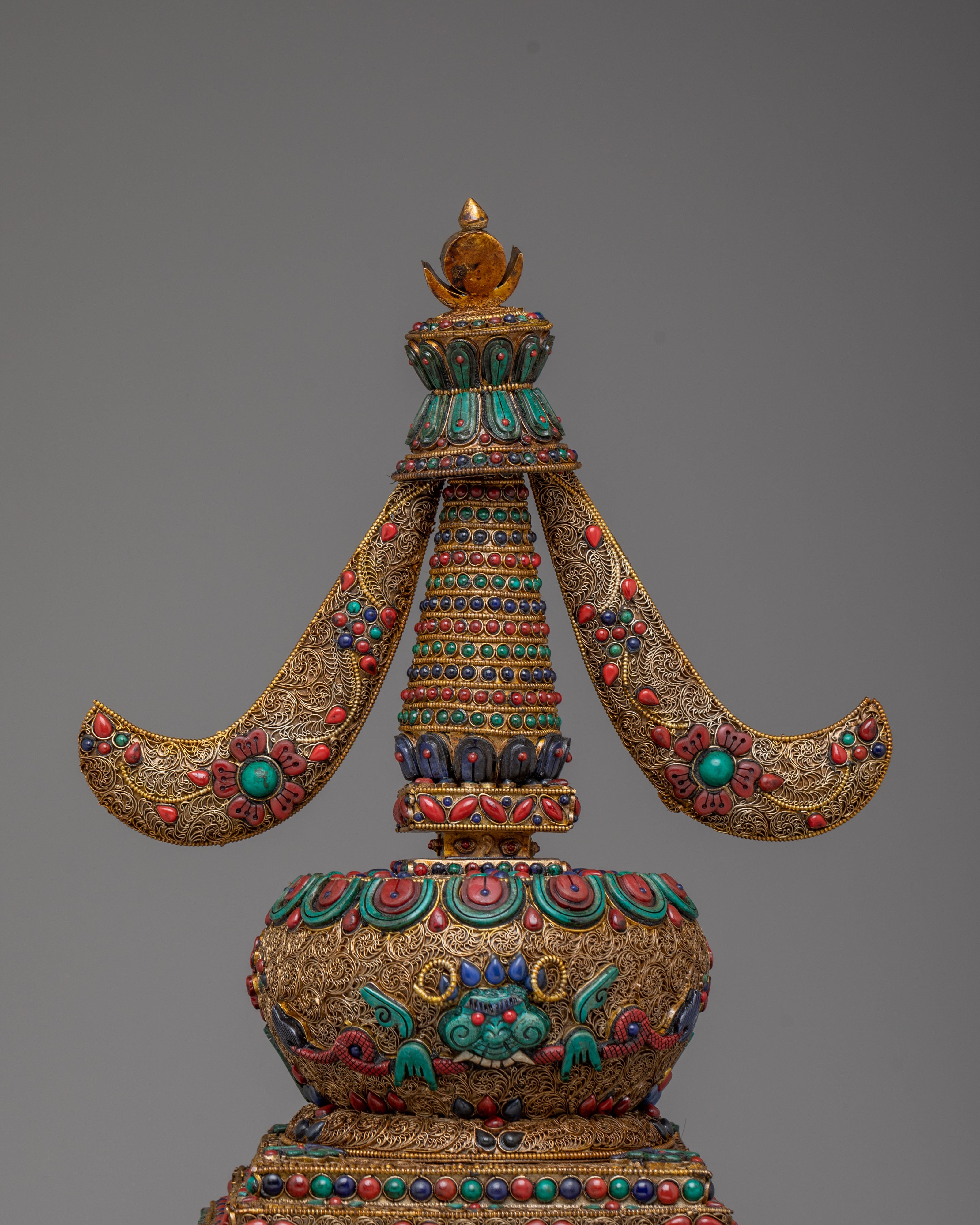 Traditional Sacred Jangchub Stupa | Tibetan Buddhist Shrine Decor