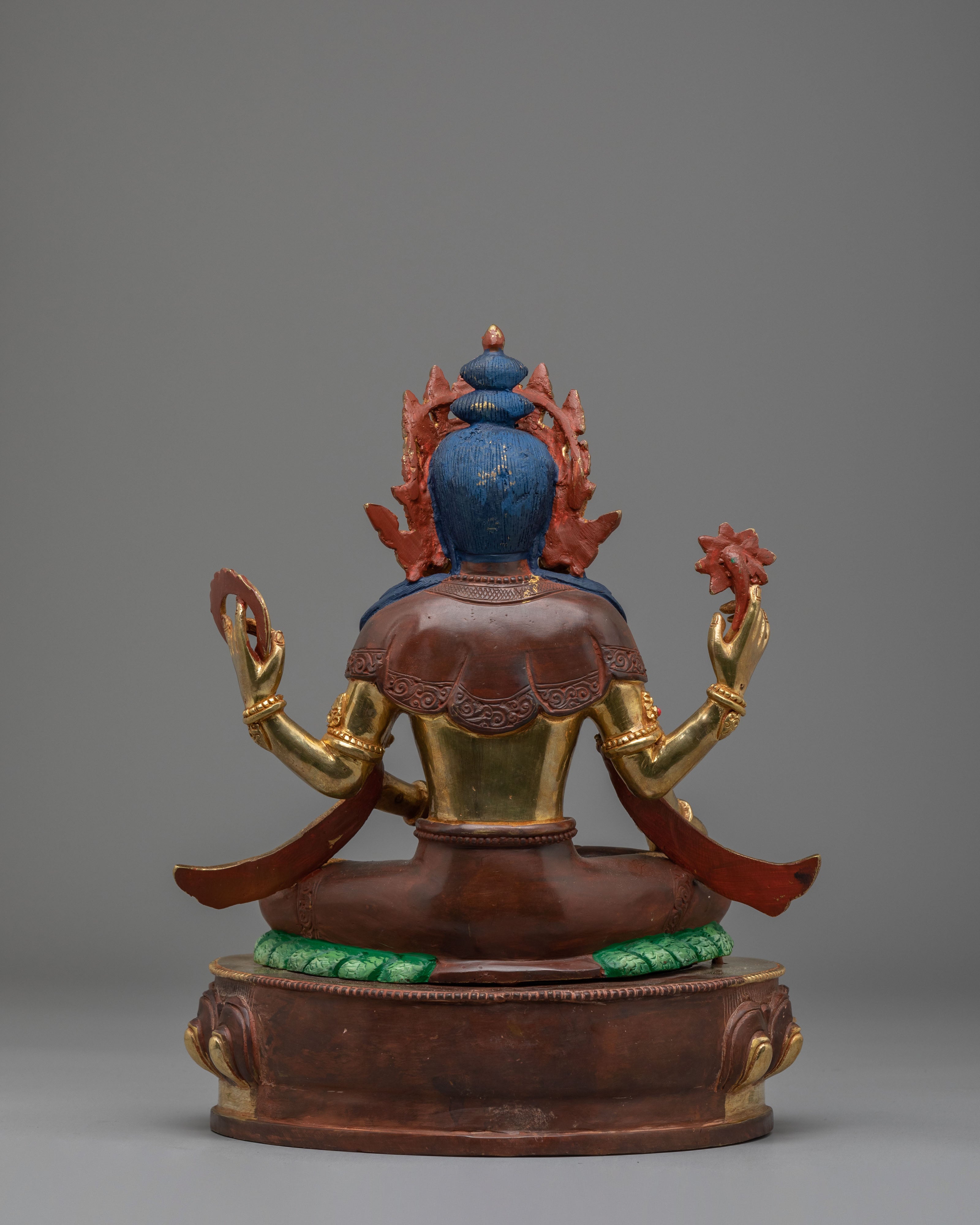 Traditional Bishnu Altar Statue | Spiritual Home Decor