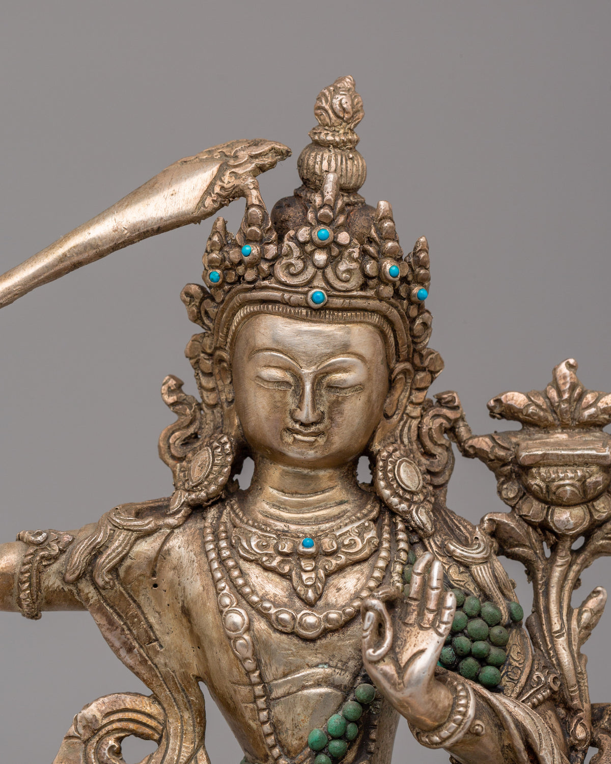Manjushri Handcrafted Buddhist Statue | Embodiment of Wisdom