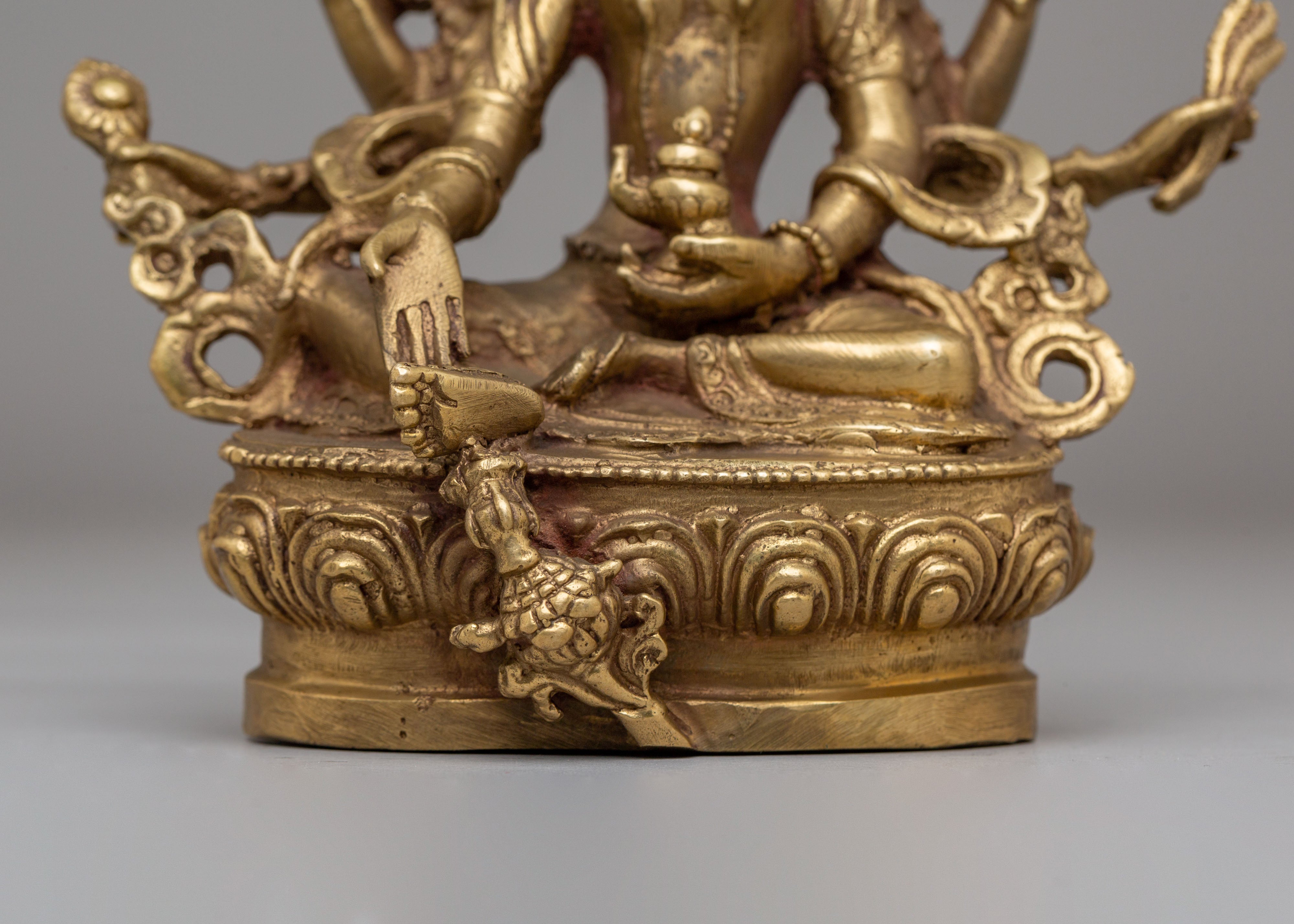 Tibetan Vasudhara Statue | The Wealth Deity