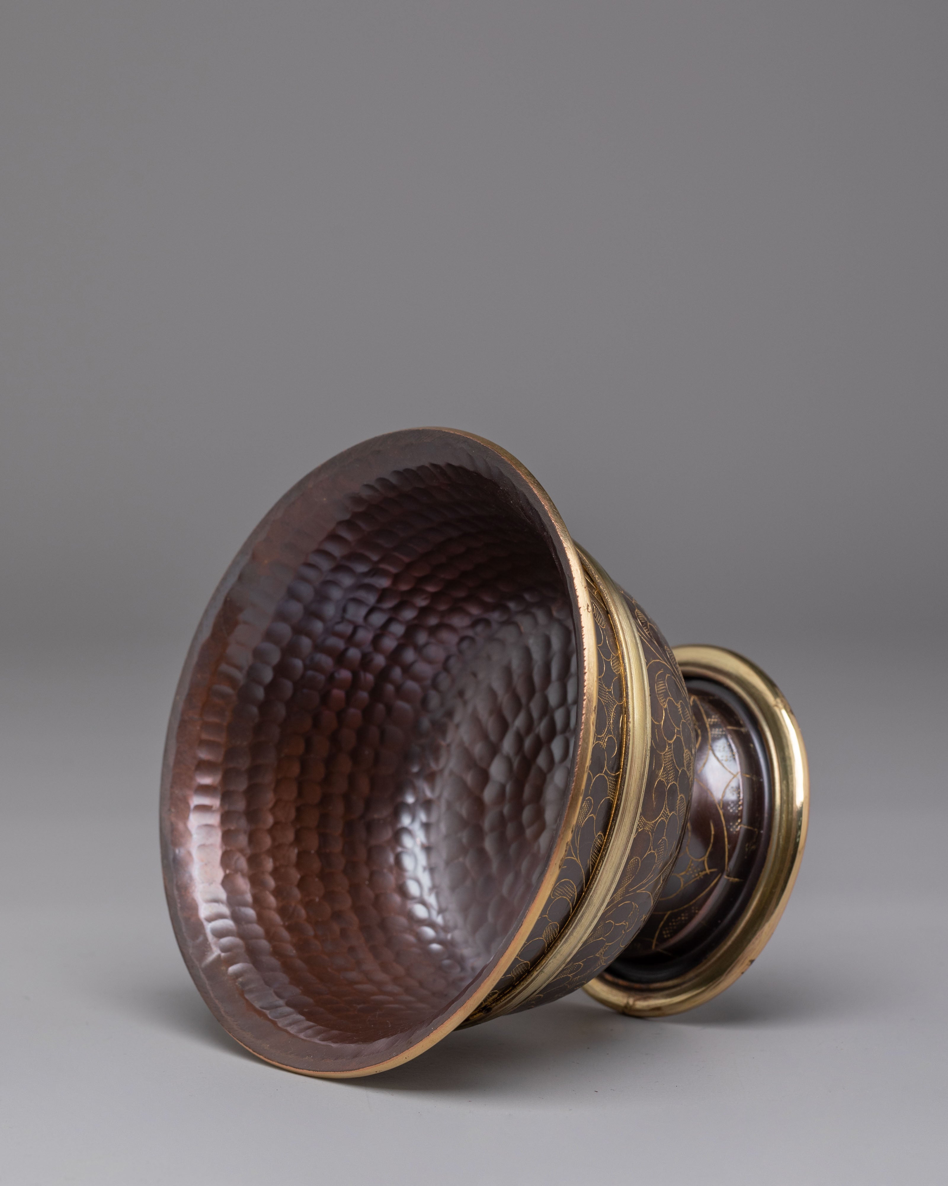 Handmade Offering Bowls Set | Tibetan Ritual Bowls for Meditation