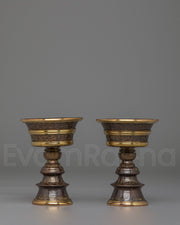 Sacred Tibetan Butter Lamp Set