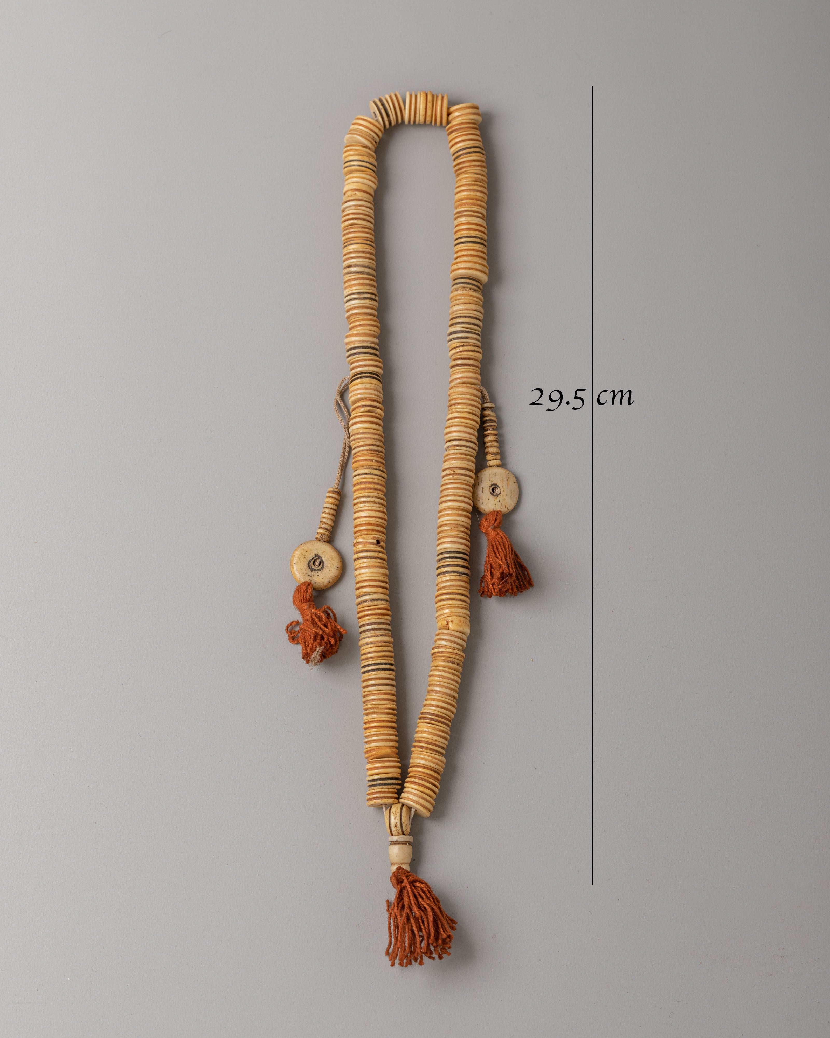 Handcrafted Conch Beads Mala | Sacred Spiritual Tool