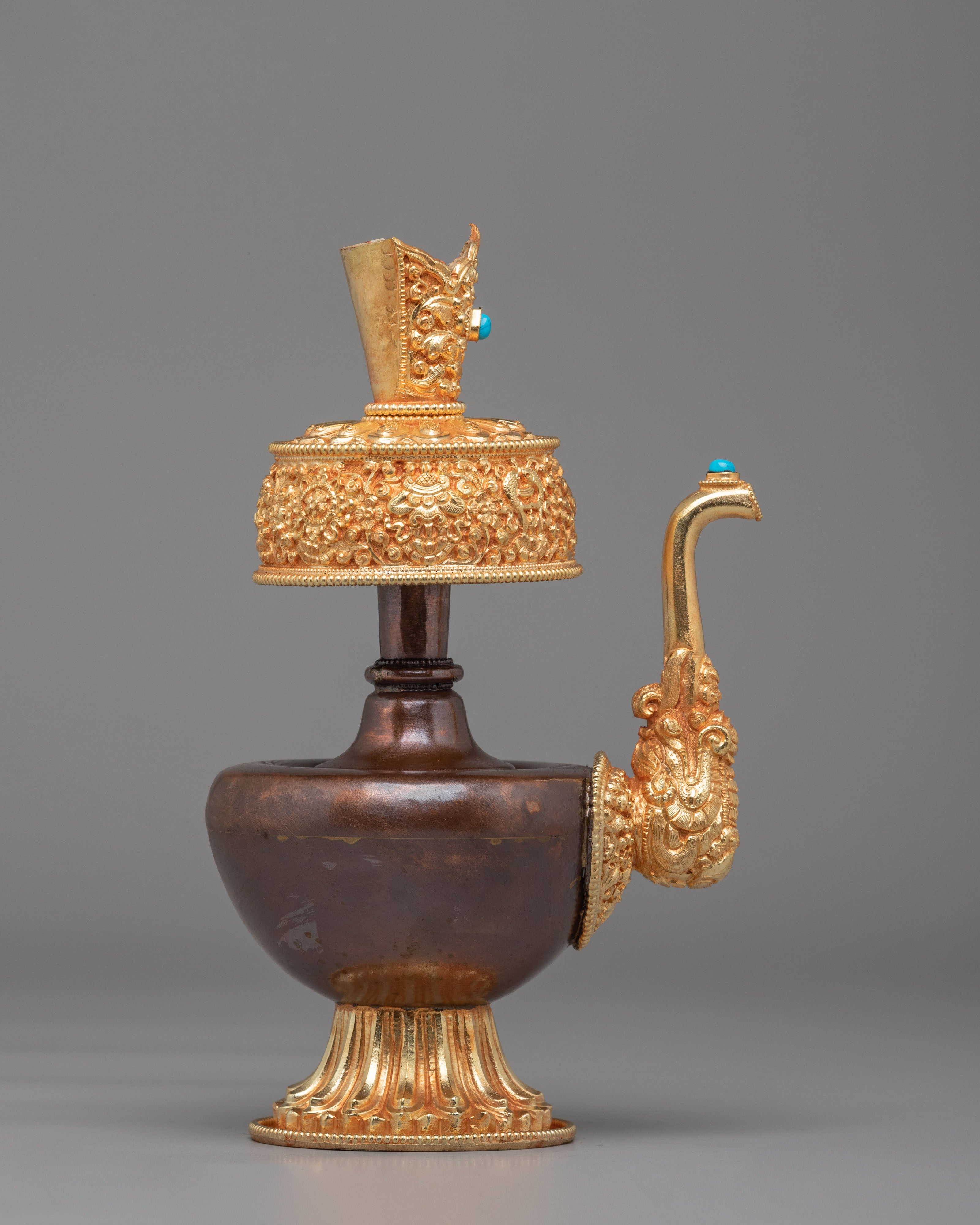 Handcrafted Tibetan Bhumba Offering Set | Ritual Water Vessels for Sacred Offerings