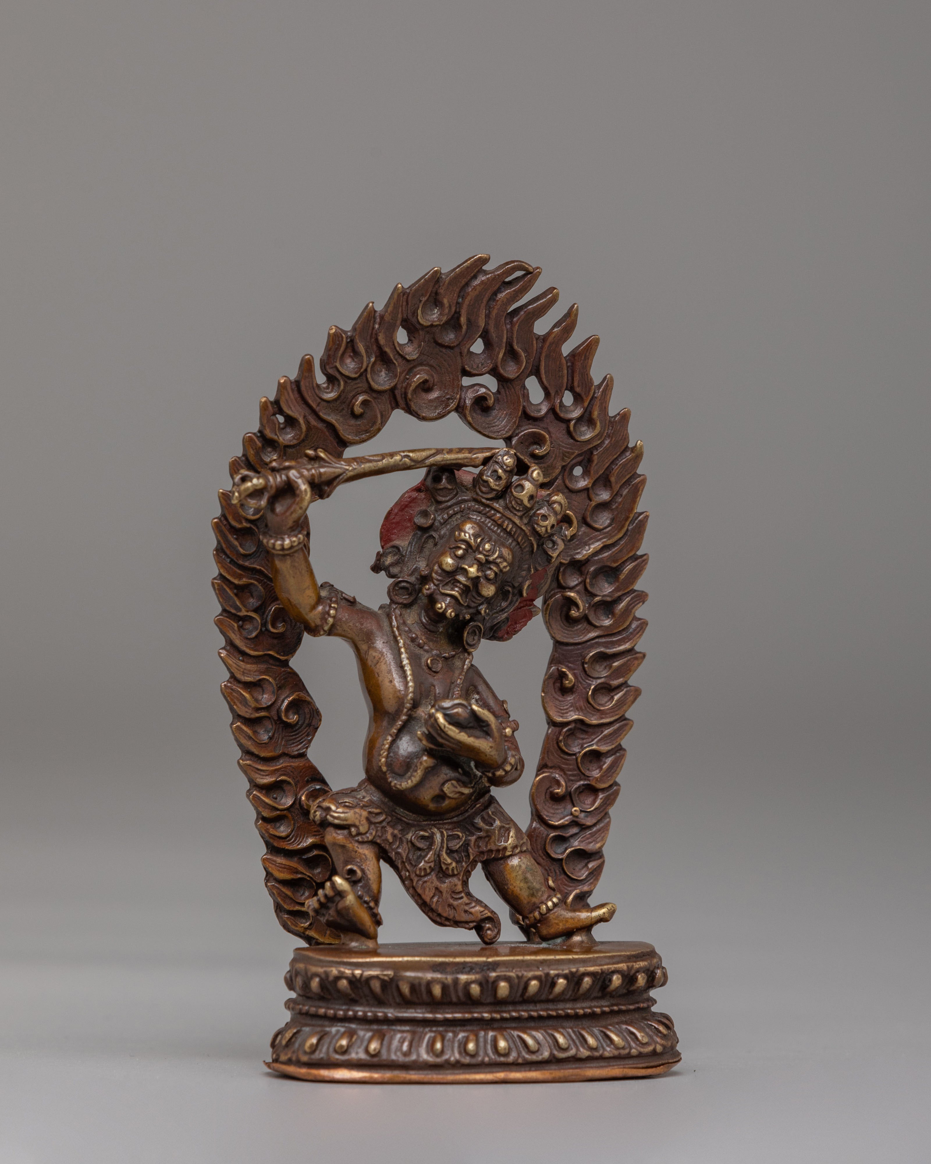 Machinemade Ritual Black Manjushri Statue | A Symbol of Enlightenment