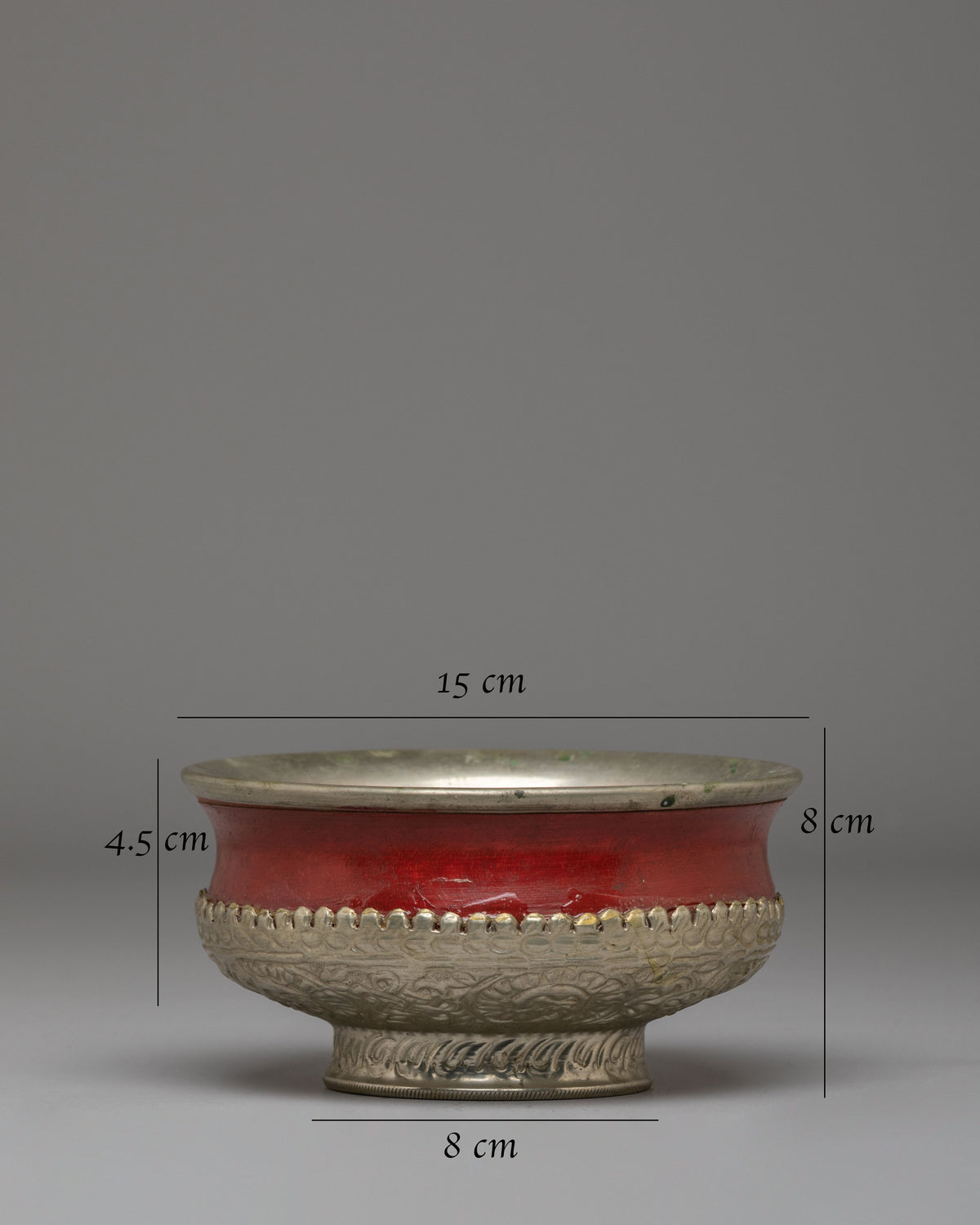 Handmade Tibetan Ritual Bowl | Offering Bowl for Puja & Meditation