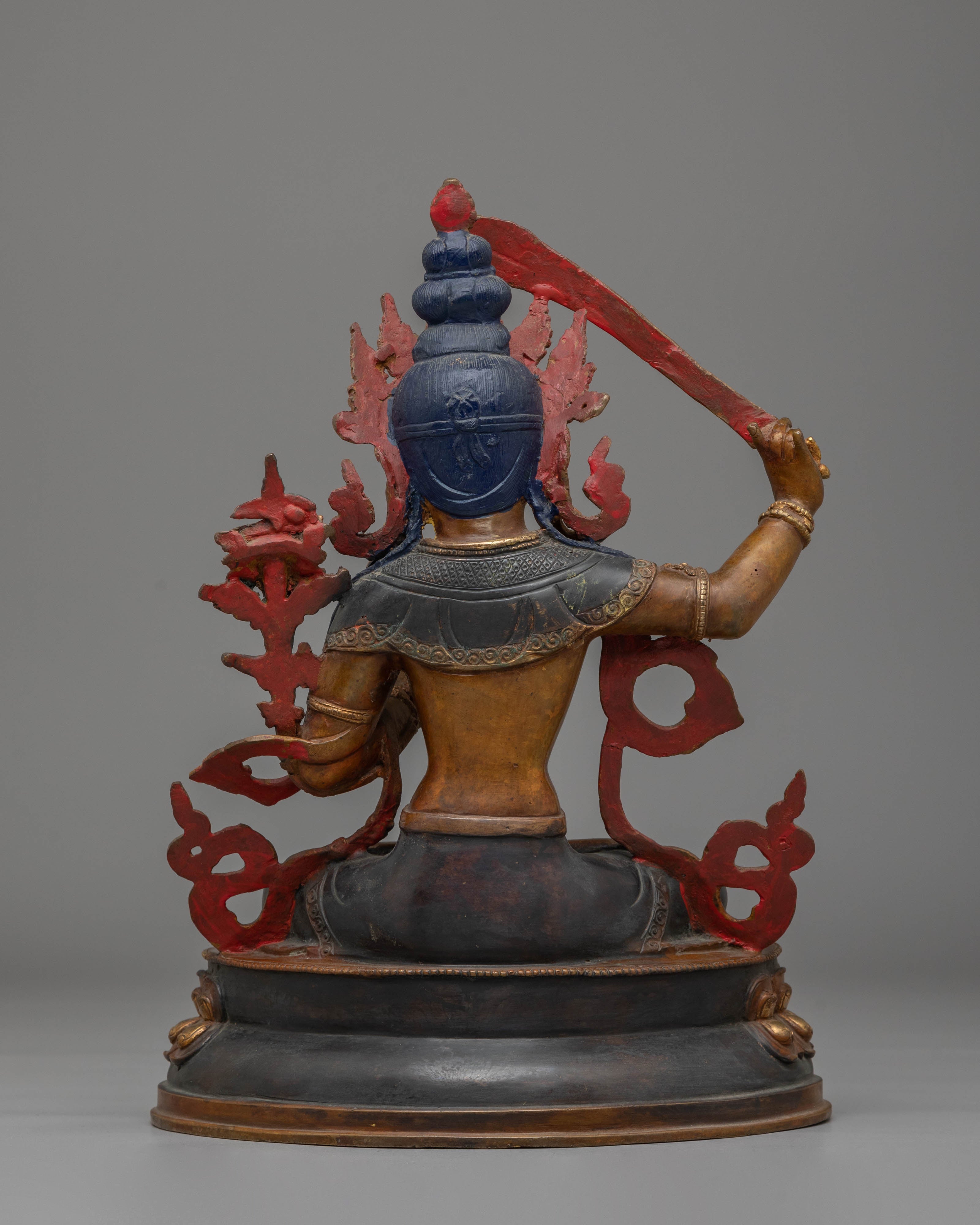 Handcrafted Manjushri Statue of Power and Wisdom | Spiritual Home Decor