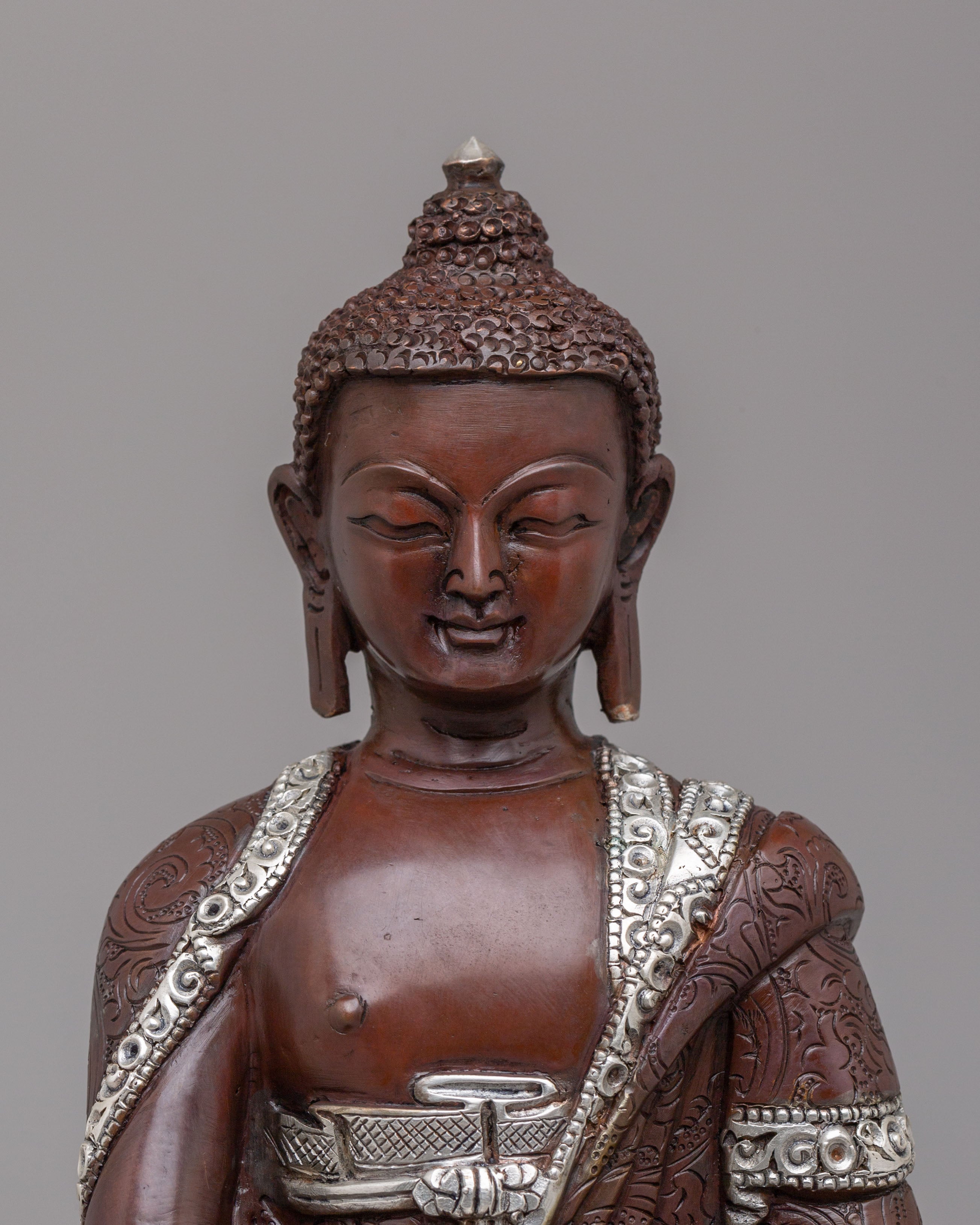 Dharma Guru Shakyamuni Buddha Statue | Tibetan Meditation Sculpture