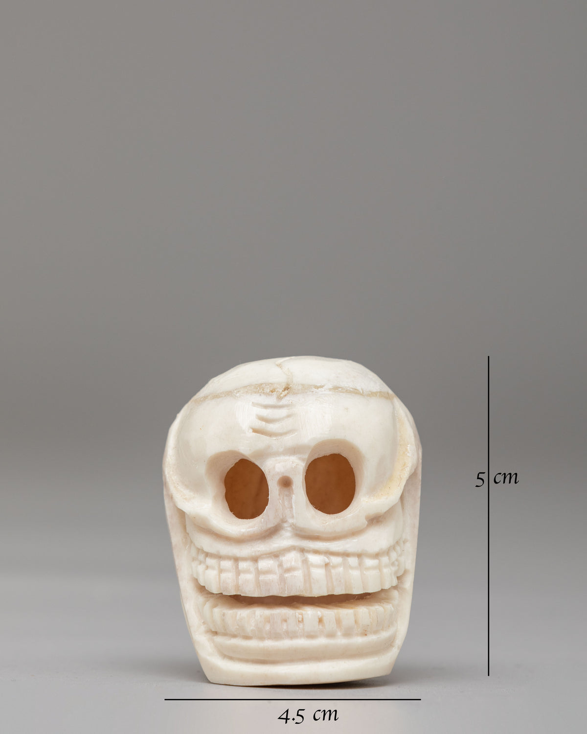 Buddhist Skull Sculpture | Handcrafted Skull Art for Meditation