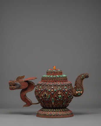 Dragon Motif Tea Pot