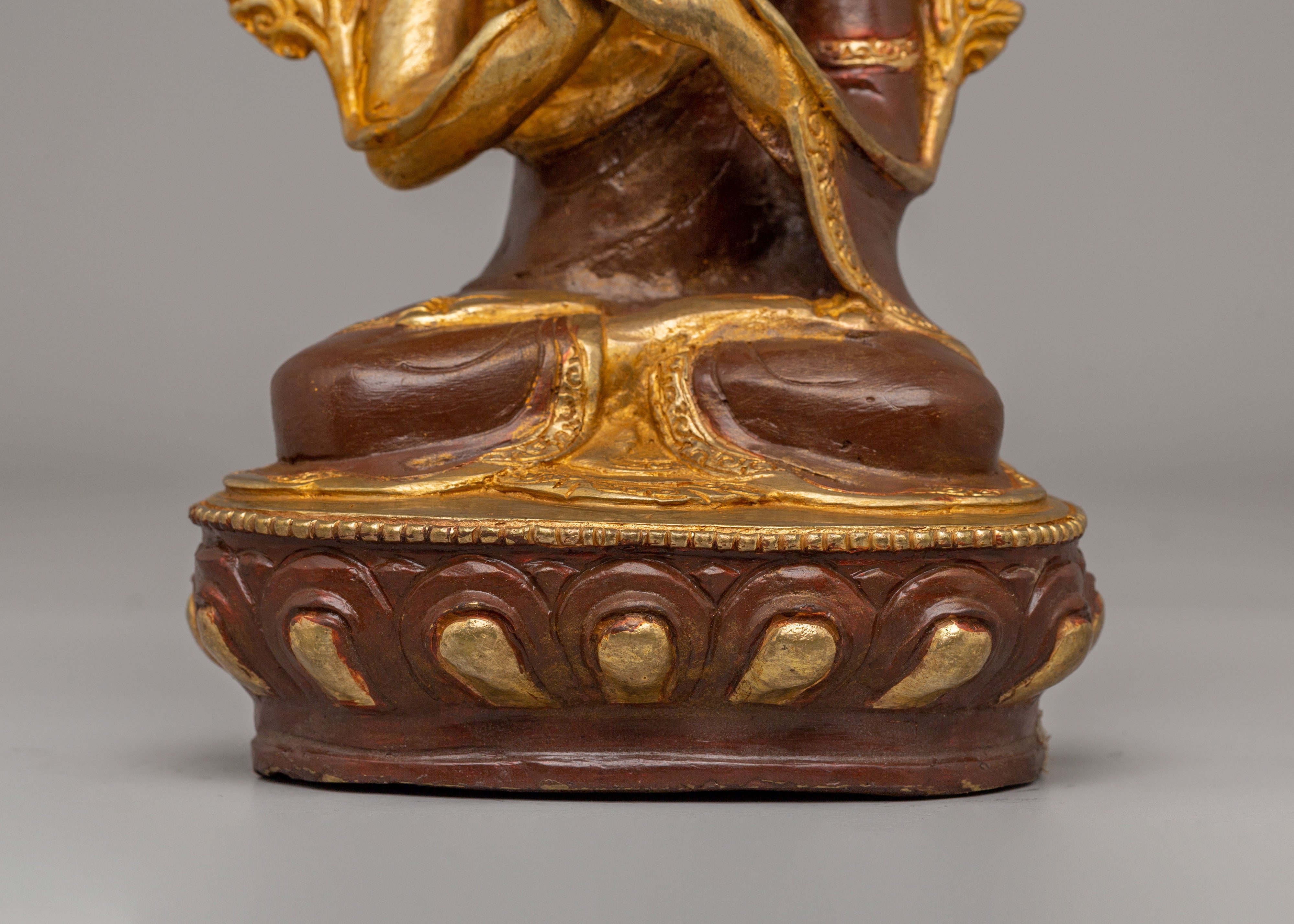 Buddhist Scholar Tsongkhapa Statue | The Great Tibetan Master