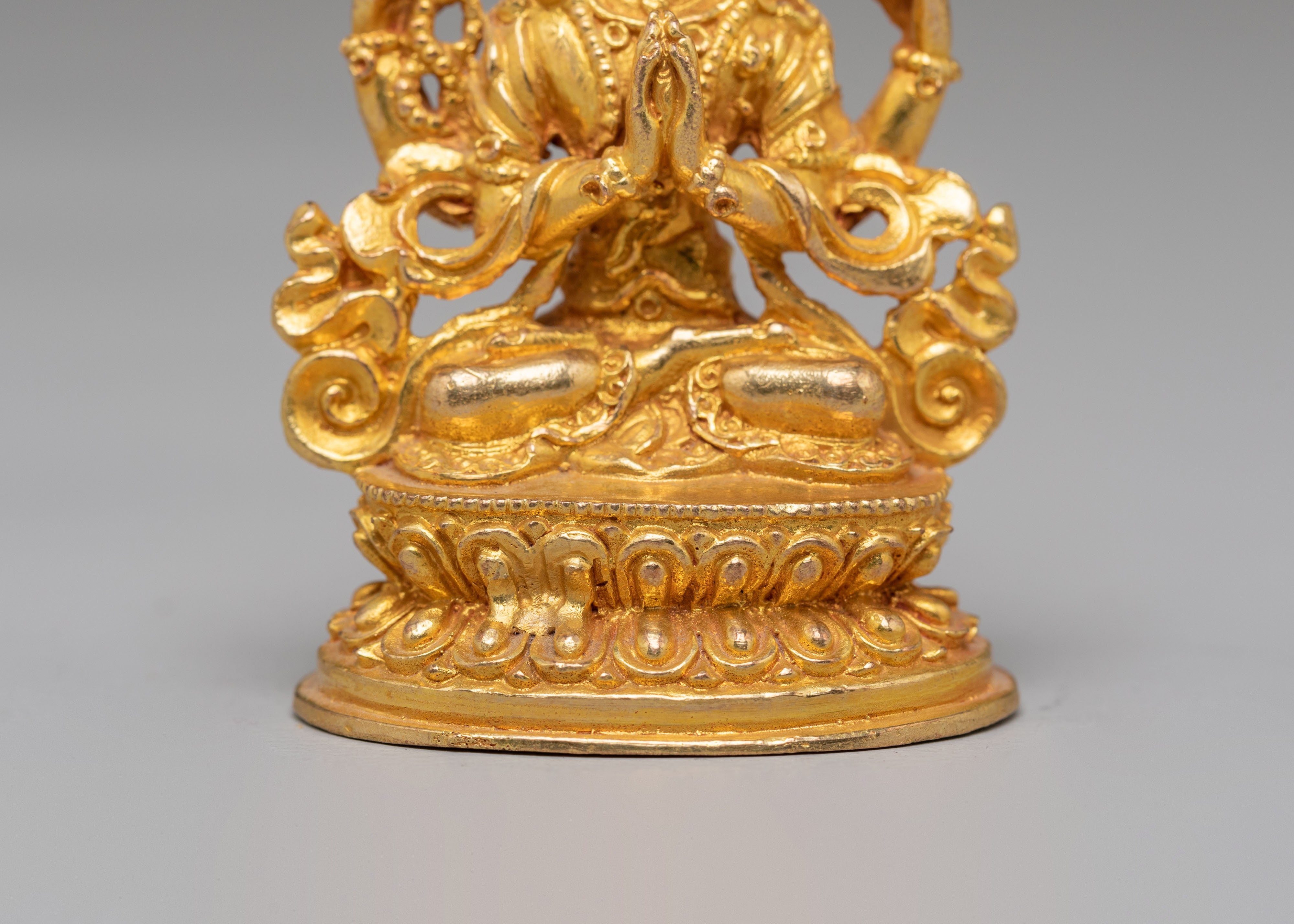Ceremonial Buddhist Chenrezig Statue | Tibetan Avalokiteshvara Deity