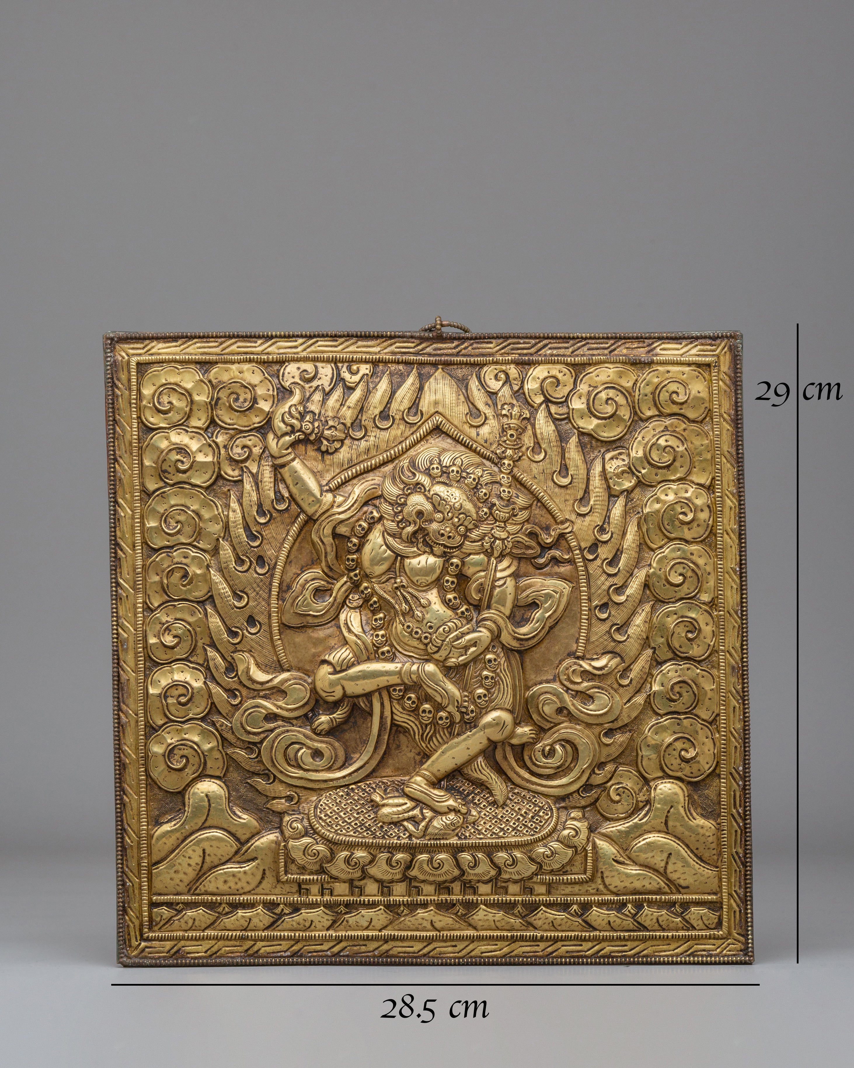 Handmade Simhamukha Wall Hanging | Tibetan Artwork