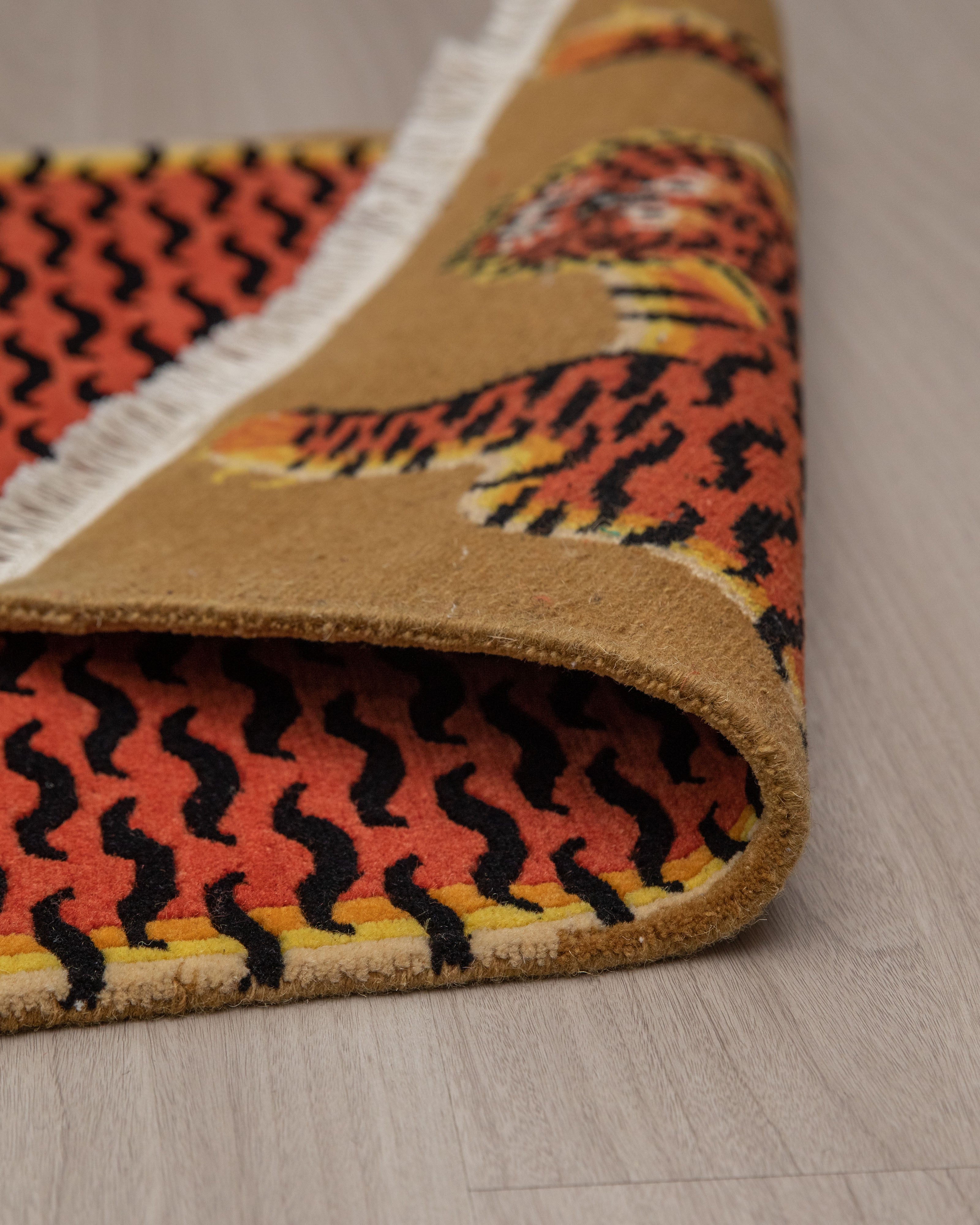 Traditional Wool Rug | Spiritual Artwork for Meditation