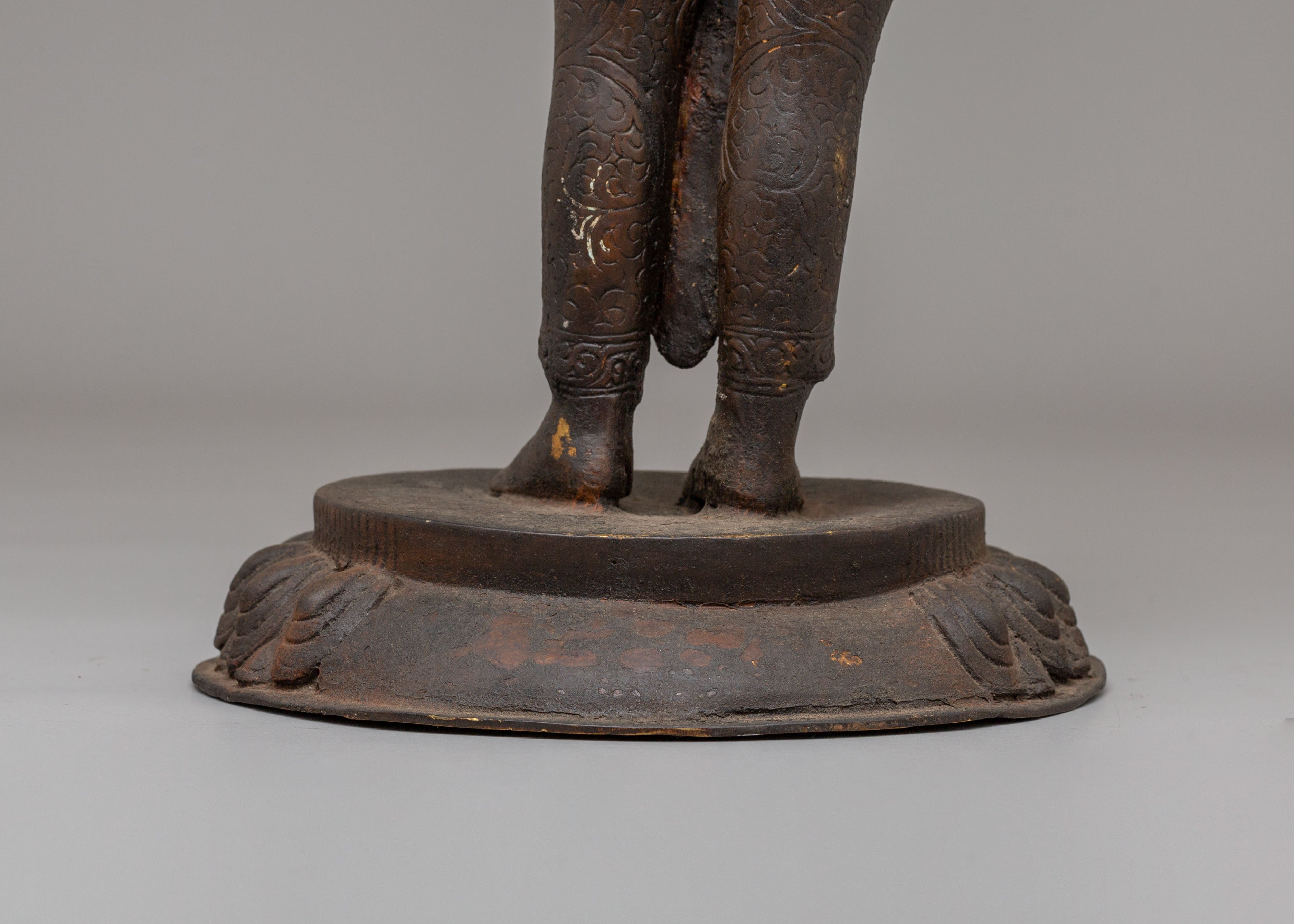 Himalayan Standing Tara Statue | Antique Finish Sculpture