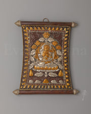 Manjushri Deity Metal Thangka 