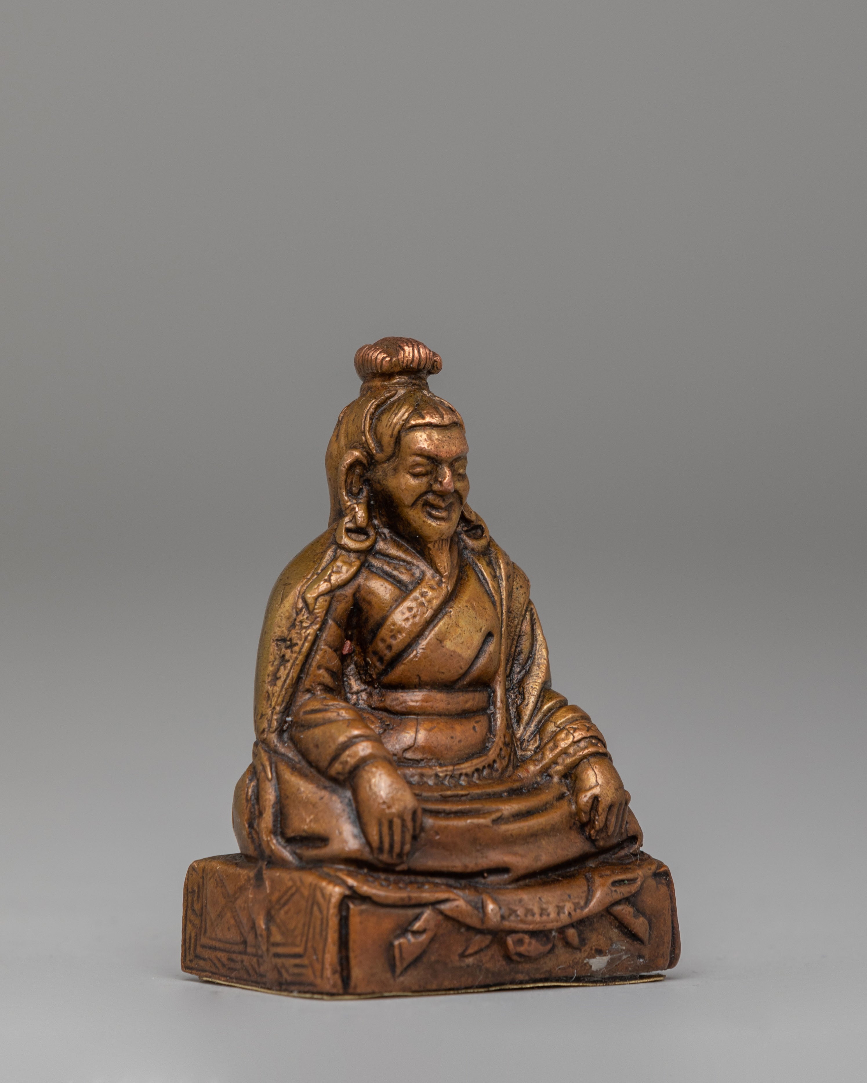 Handcrafted Marpha Yogi Statue | Oxidized Copper Tibetan Art
