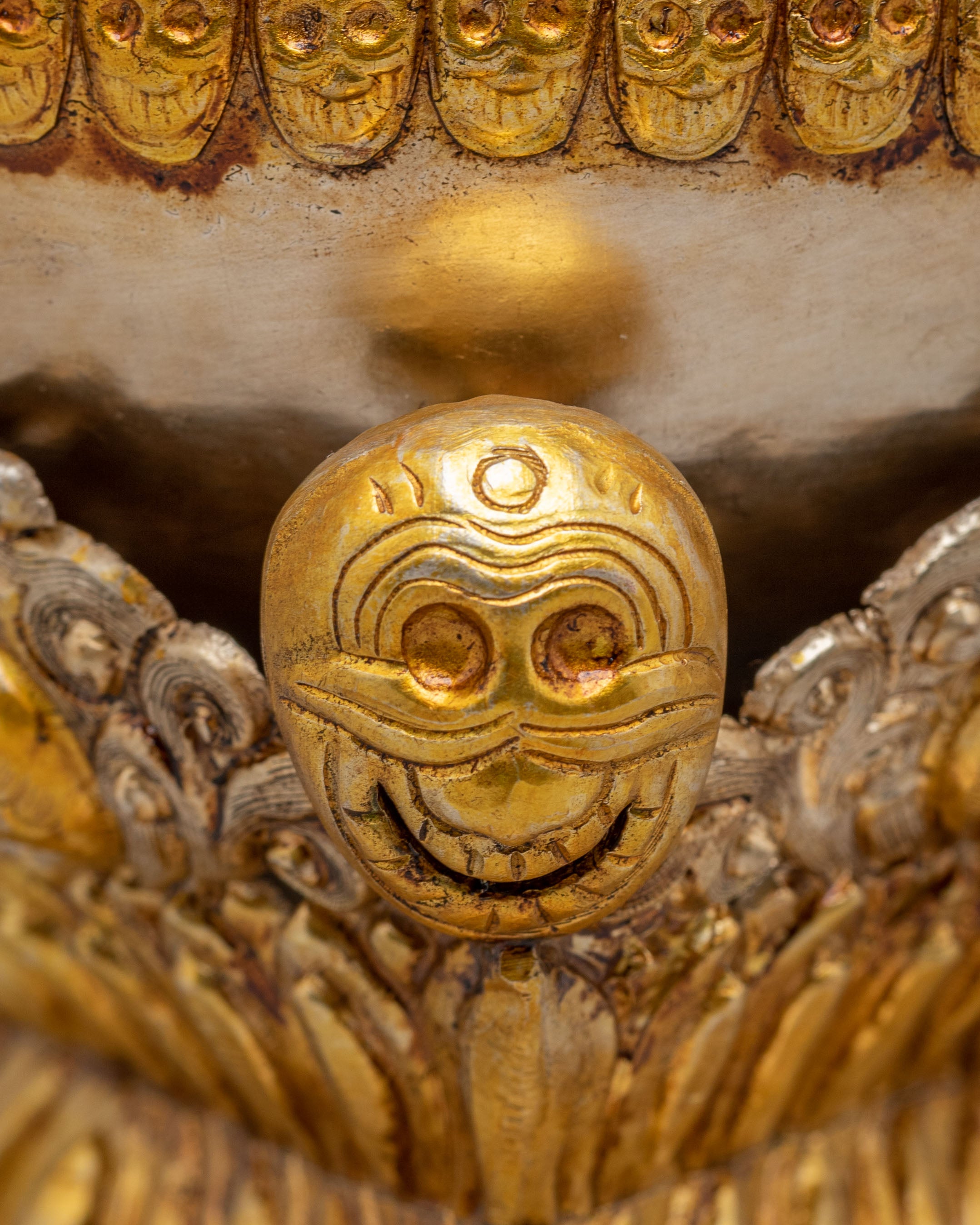 Spiritual Offering Kapala | Gold Plated Copper Tibetan Ritual Vessel