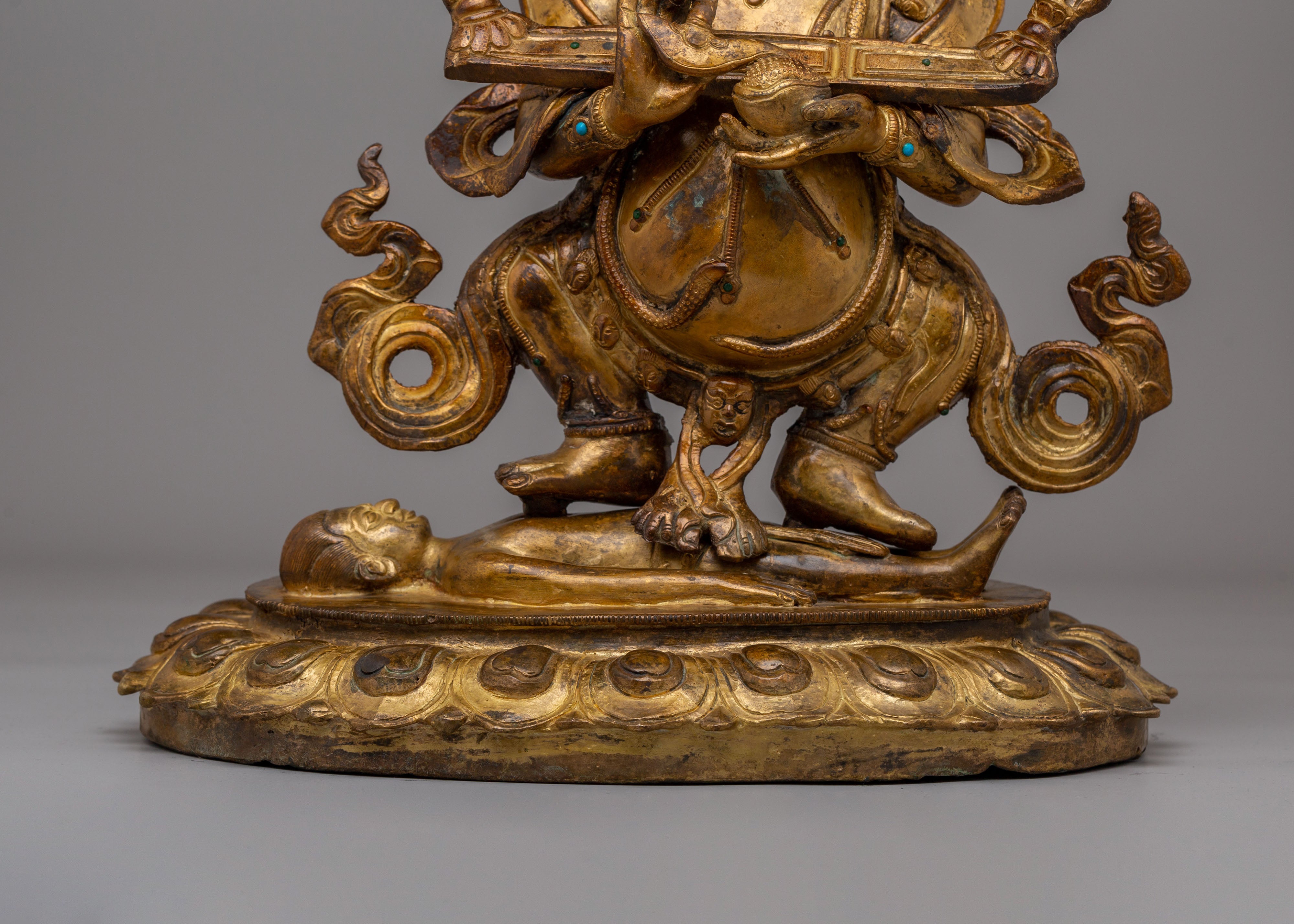 Shakya Mahakala Wrathful Protector Statue | Tibetan Buddhist Deity