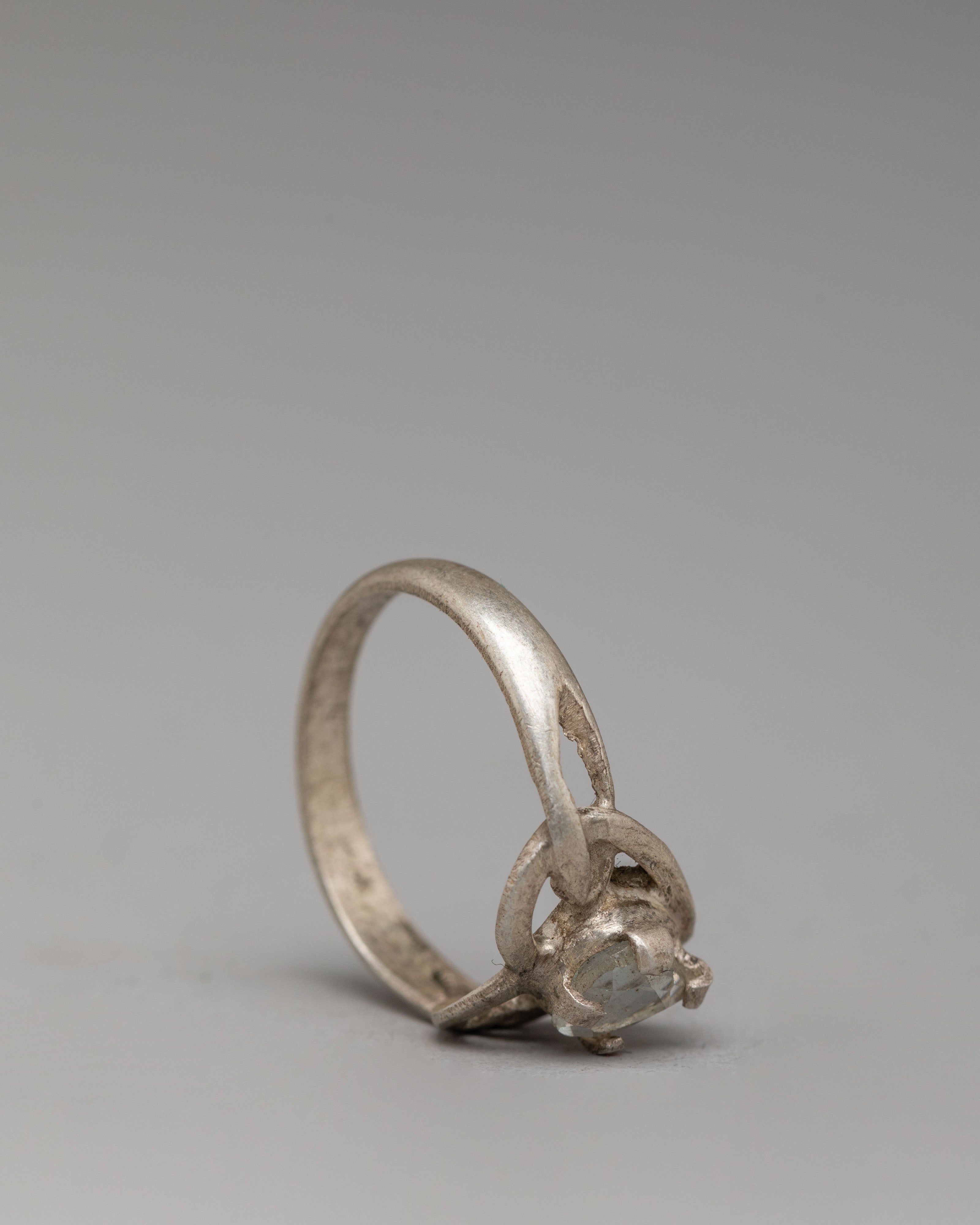 Handmade Stone Ring | Heart-Shaped Natural Zircon Jewelry