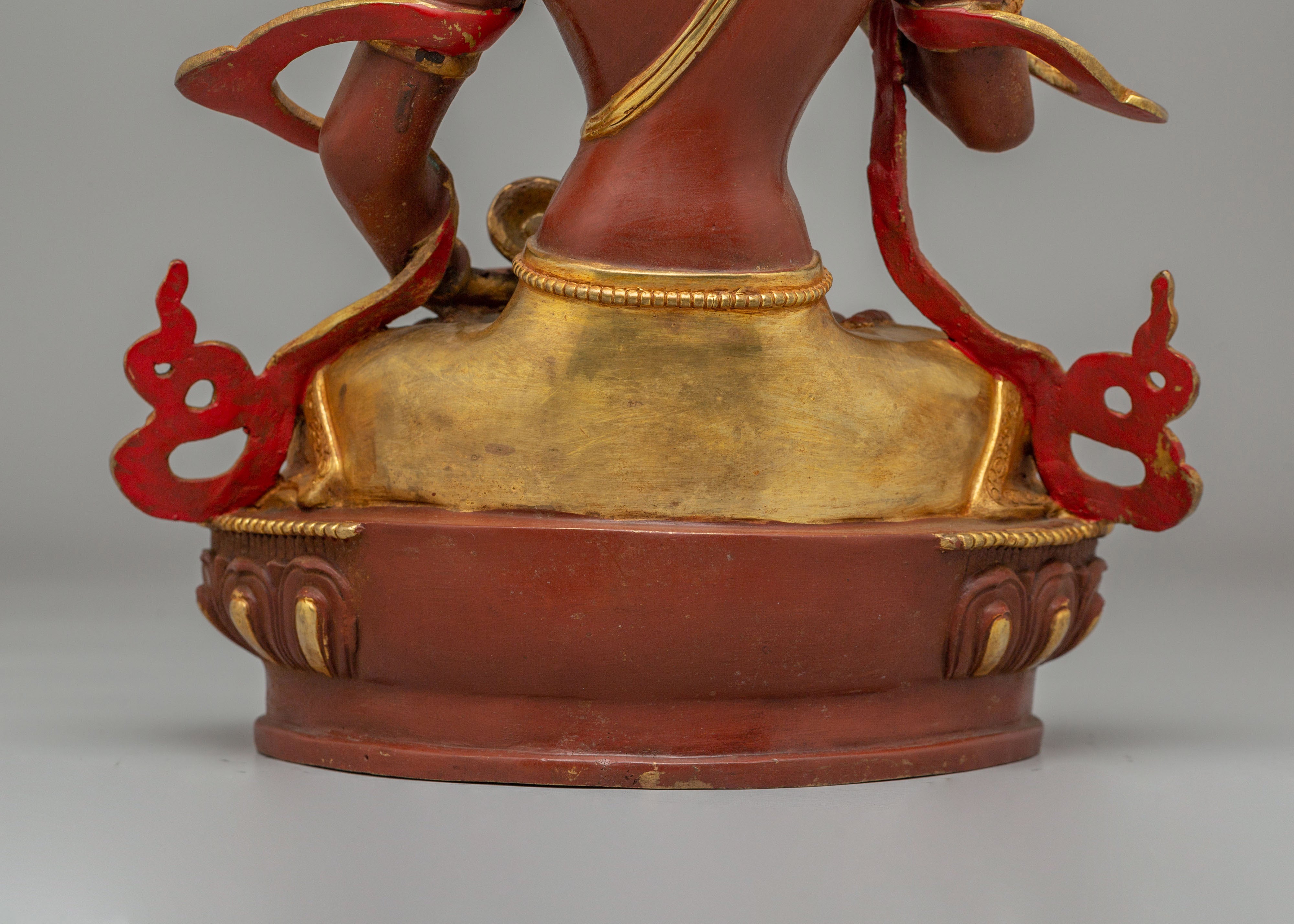 Handmade Purification Deity Vajrasattva Statue | Spiritual Meditation Decor